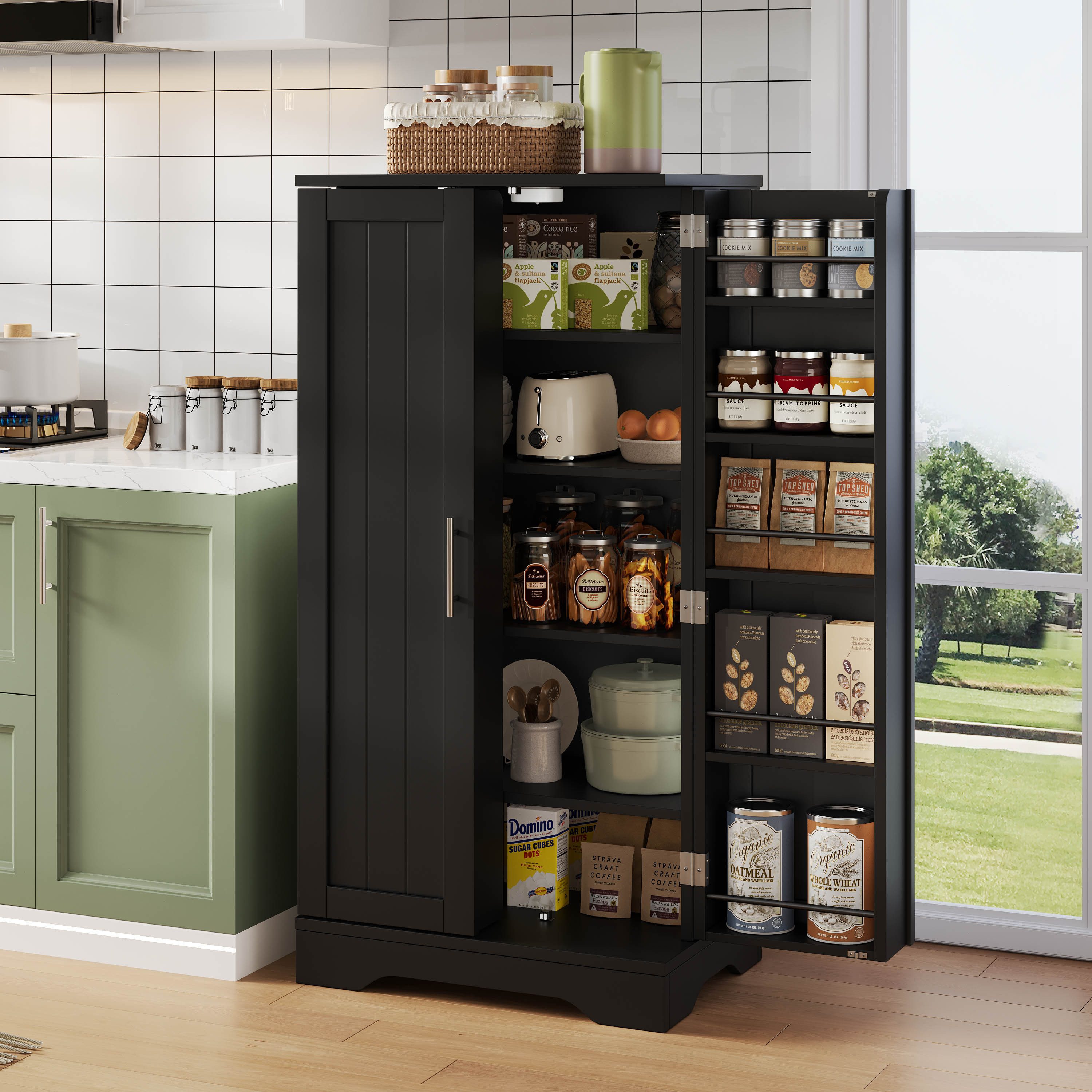 Ulife Stauraumschrank mit LED-Sensorlicht, großer 2-türiger günstig online kaufen