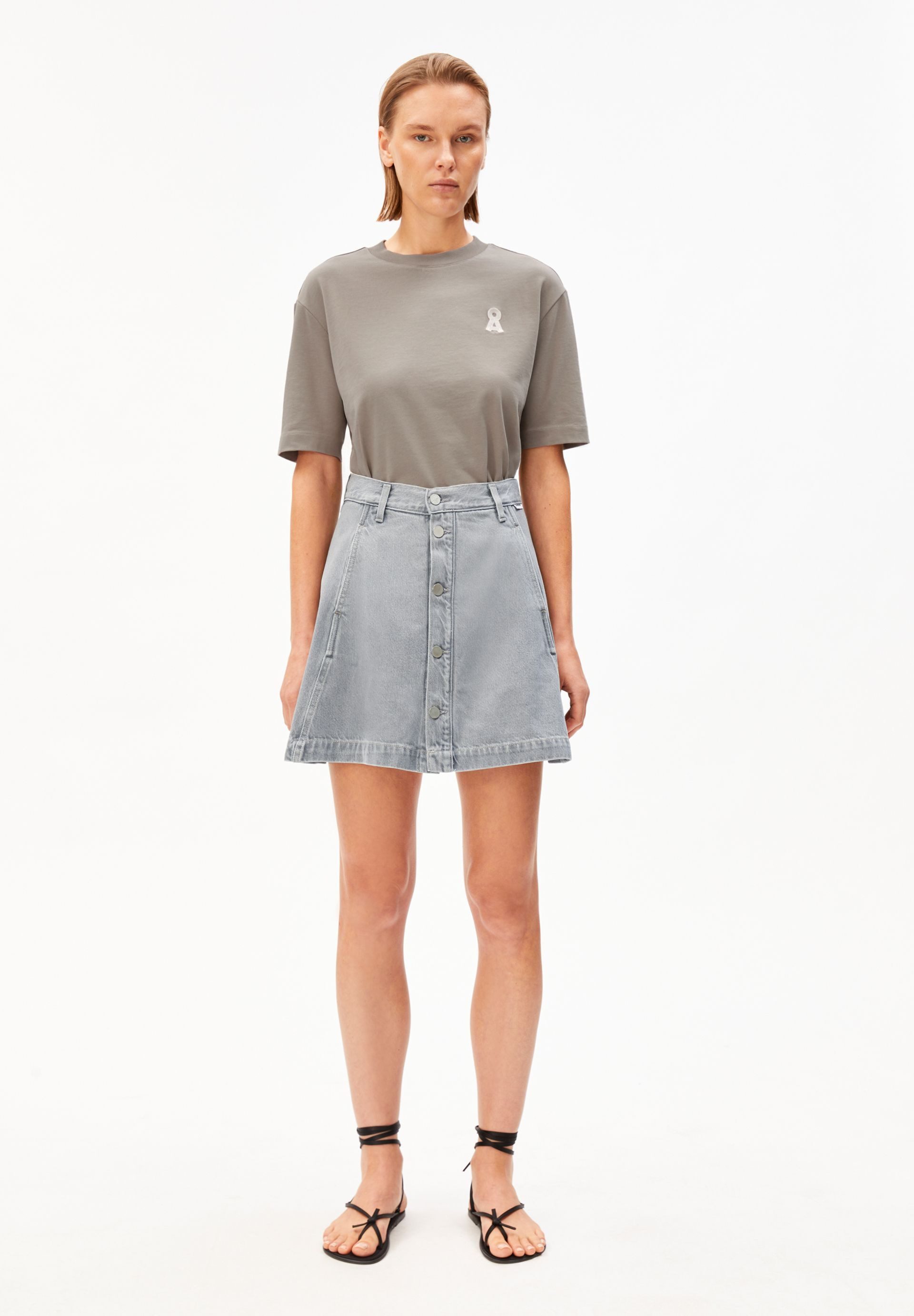 Armedangels Jeansrock PANELLED DENIM Jeans-Rock aus Baumwoll-Lyocell-Mix Regular Fit