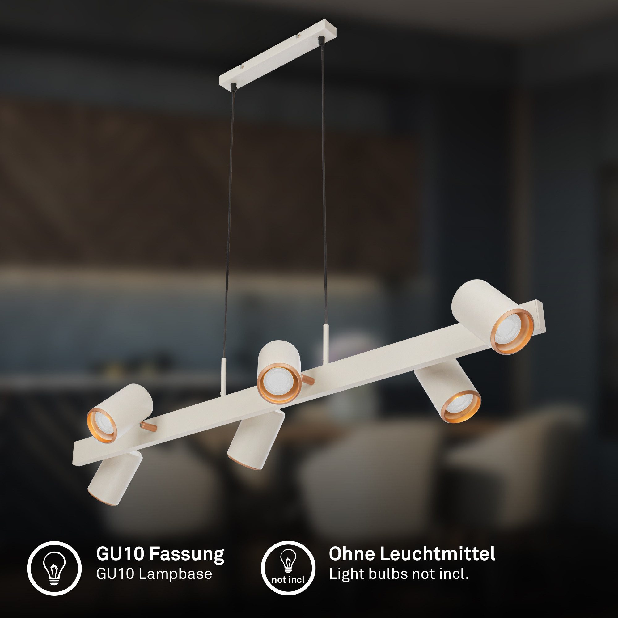 Briloner Leuchten LED Pendelleuchte Pendant light, ohne Leuchtmittel