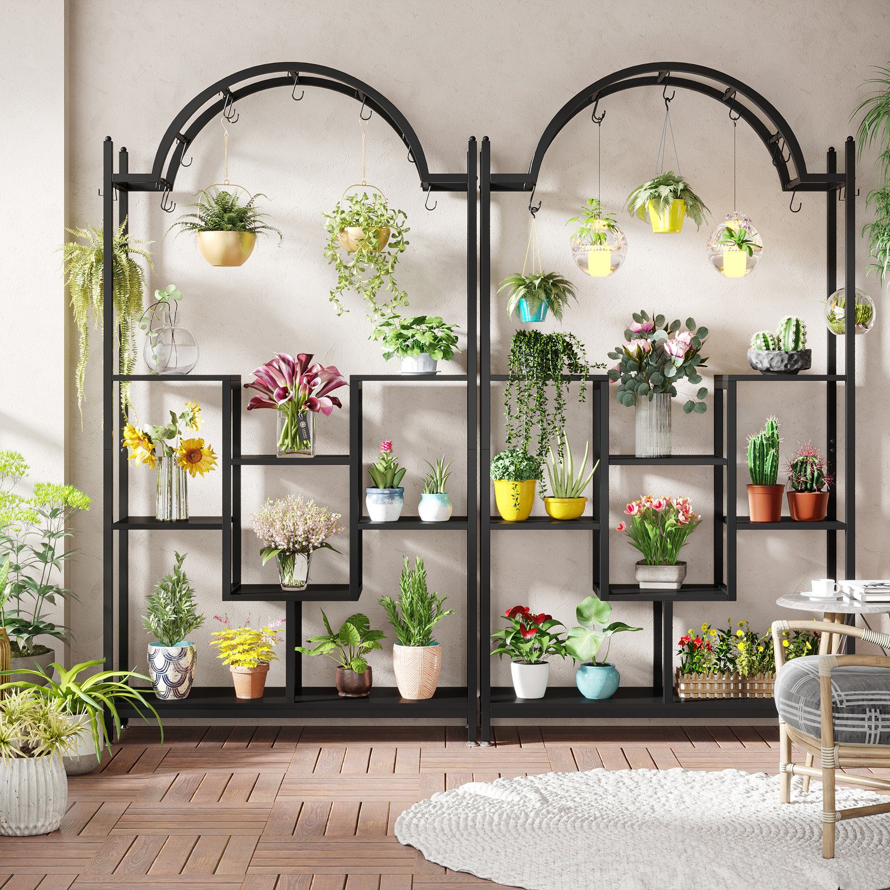 Tribesigns Blumenständer Pflanzenständer 5-stöckig, 8 S-Haken günstig online kaufen