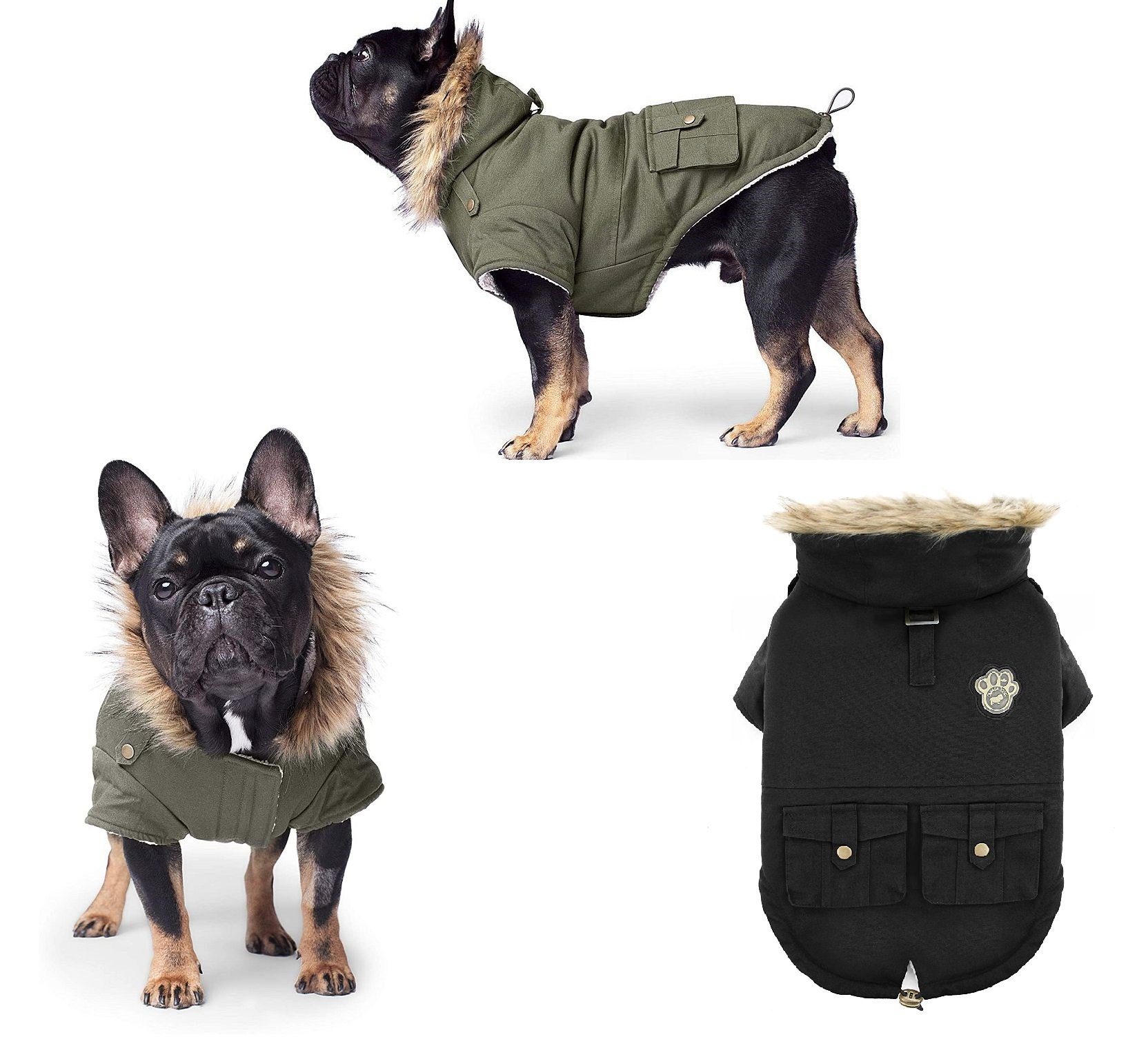 Thumbnail - Canada Pooch Hundemantel Canada Pooch Hundemantel Alaskan Army Parka Winterparka Hunde Schwarz