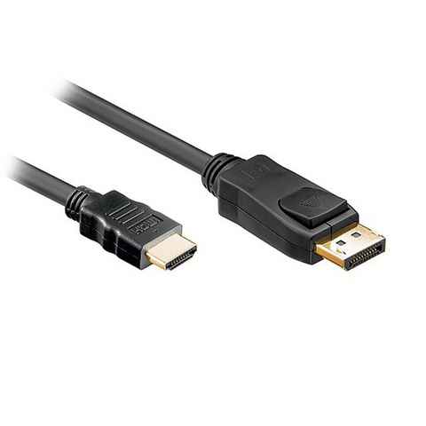 Bolwins P45C 5m Adapter Kabel Displayport auf HDMI Stecker f Laptop PC Monitor Audio- & Video-Kabel, (500 cm)