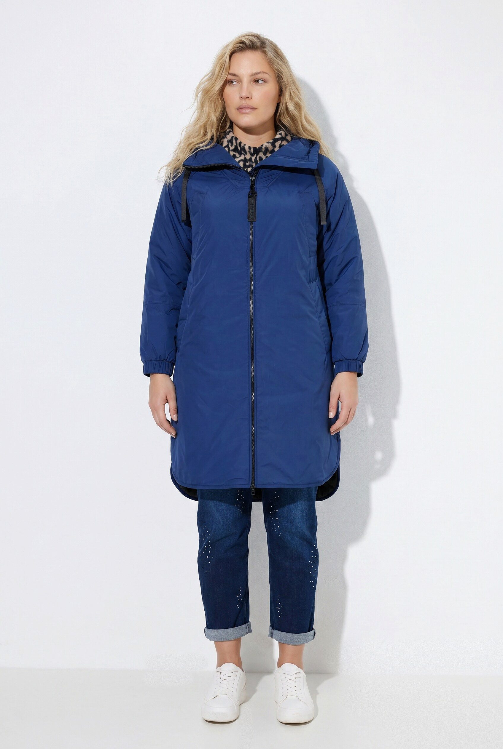 Ulla Popken Wintermantel HYPRAR Long-Parka A-Linie Kapuze
