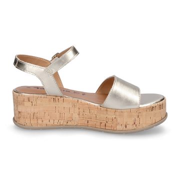 Tamaris Tamaris Damen Plateau Sandalette gold metallic Sandale