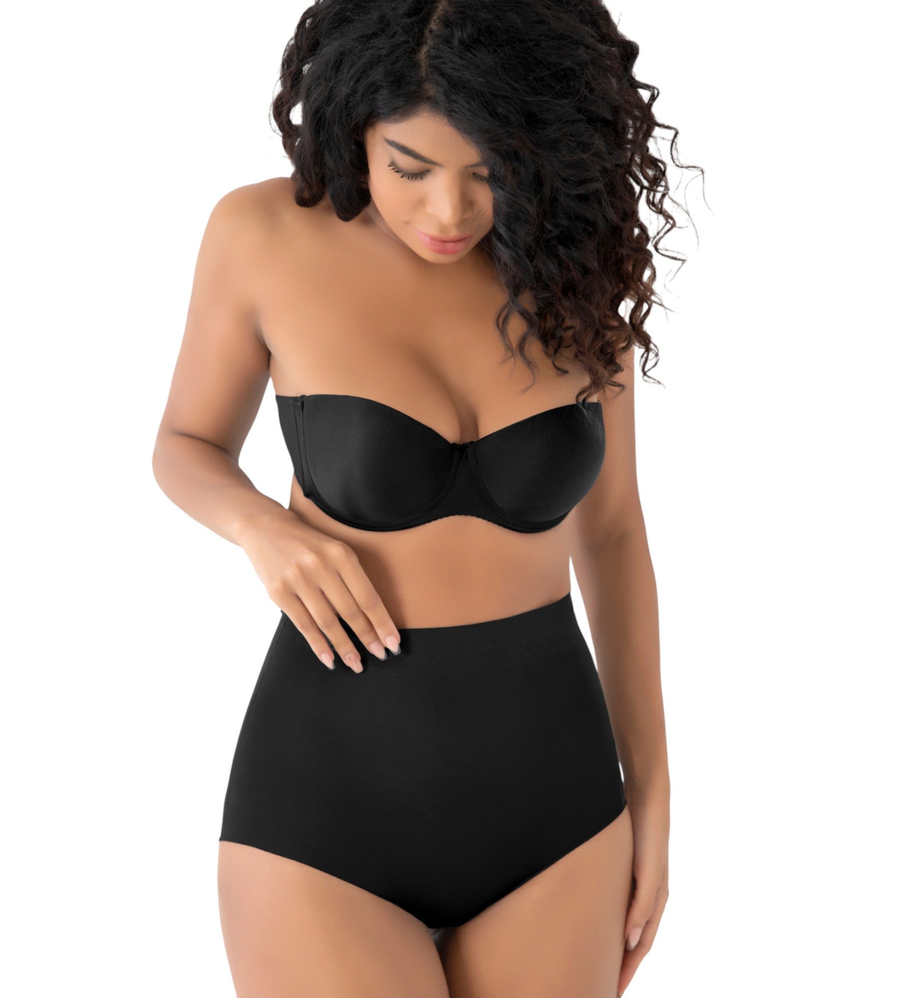 Formangel Miederslip mit hoher Taille und nahtloser Passform, Corsage formend & rutschfest (1-St) Lasergeschnittener Bund – Bild 4 von 5