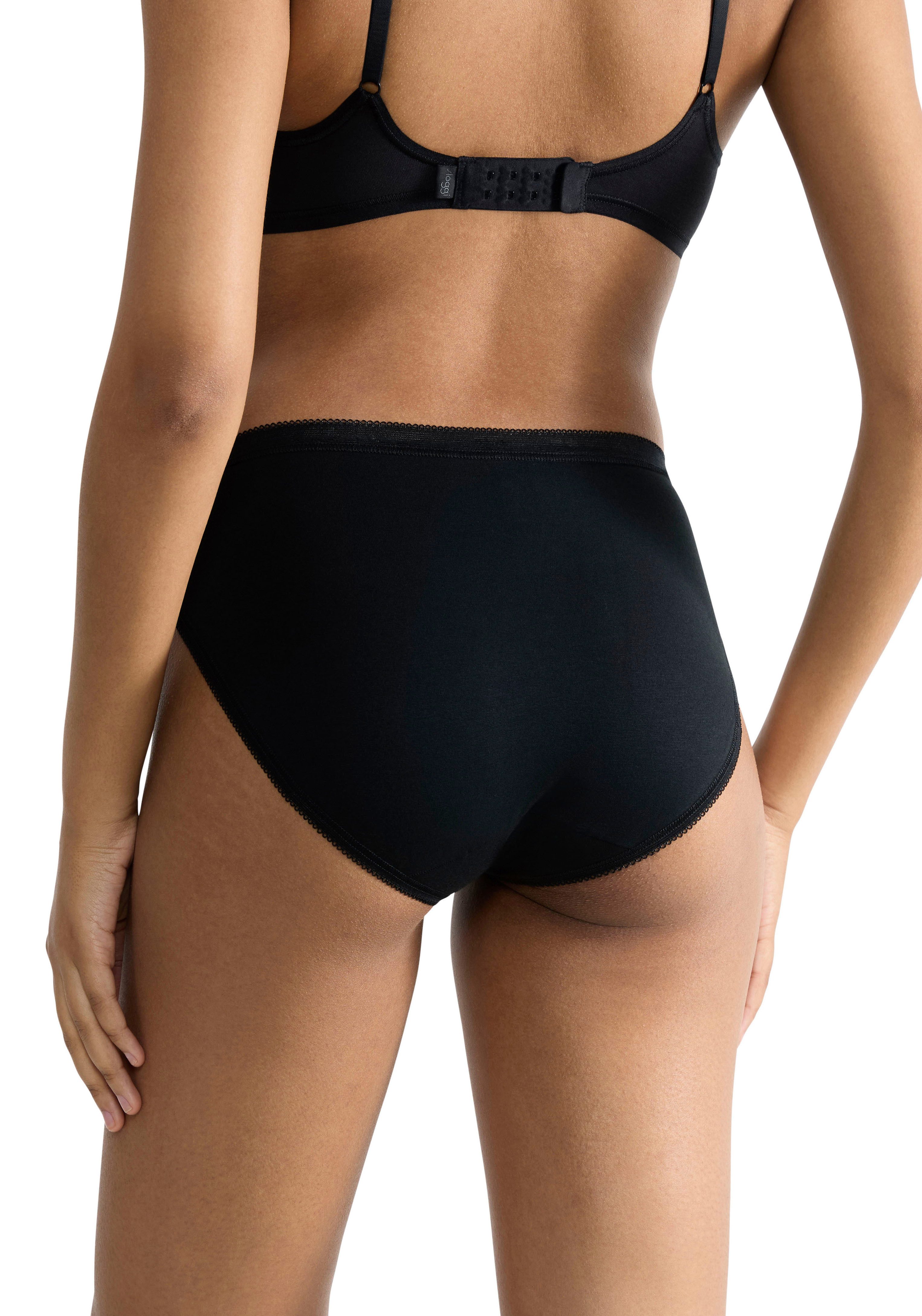 sloggi Taillenslip Basic+ (4er Pack) weich, Baumwollmix, Multipack, elastisch