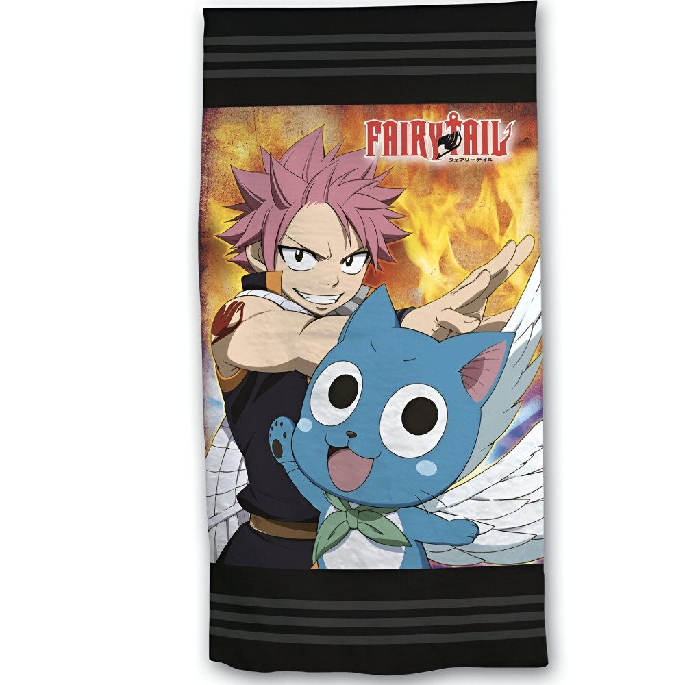 Fairy Tail Strandtuch Anime Fairy Tail Mikrofaser Strandtuch Badetuch XL 70x140, microfaser