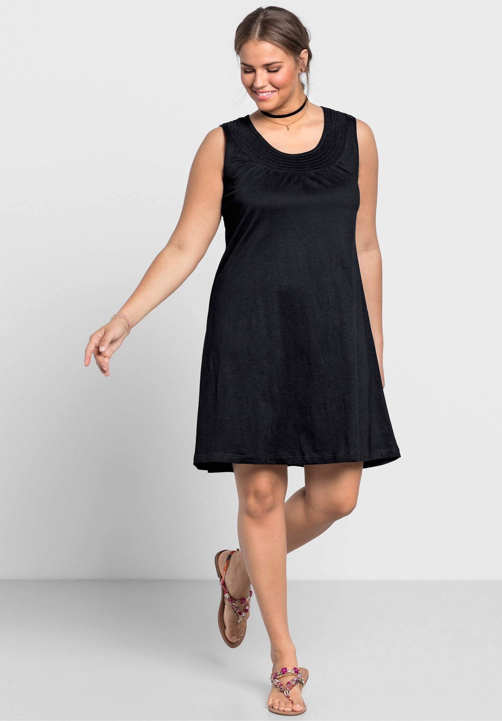 Sheego Jerseykleid Jerseykleid Ärmellos günstig online kaufen