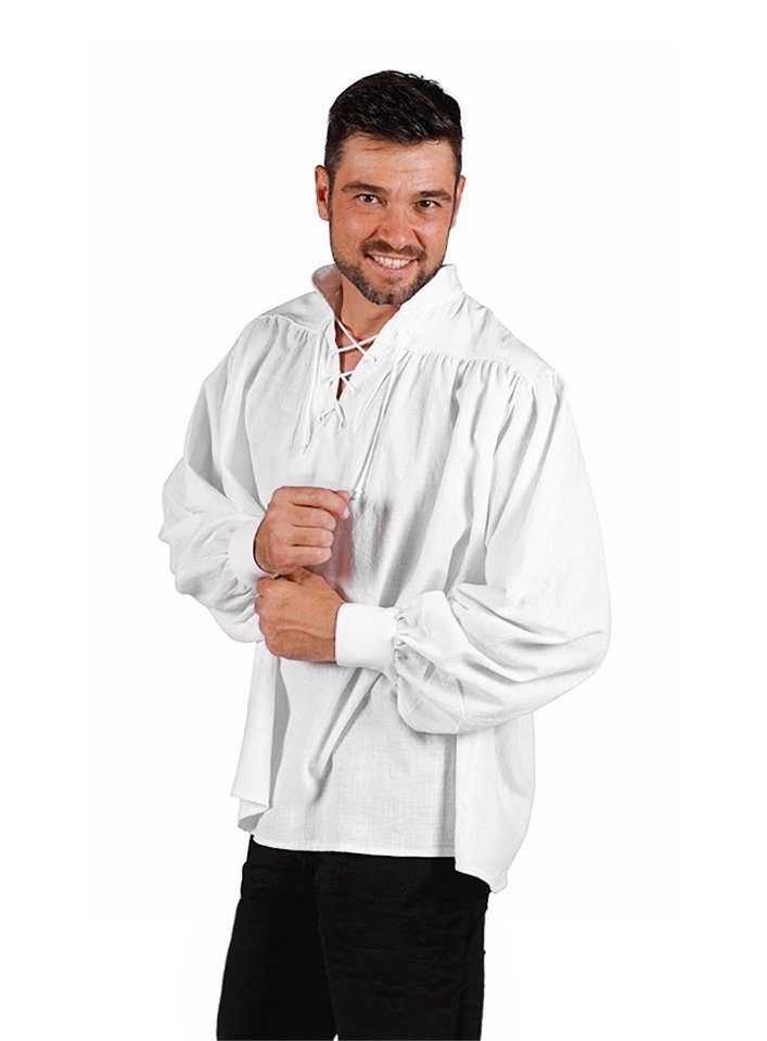 thetru T-Shirt Schnürhemd weiß Mittelalter- und günstig online kaufen