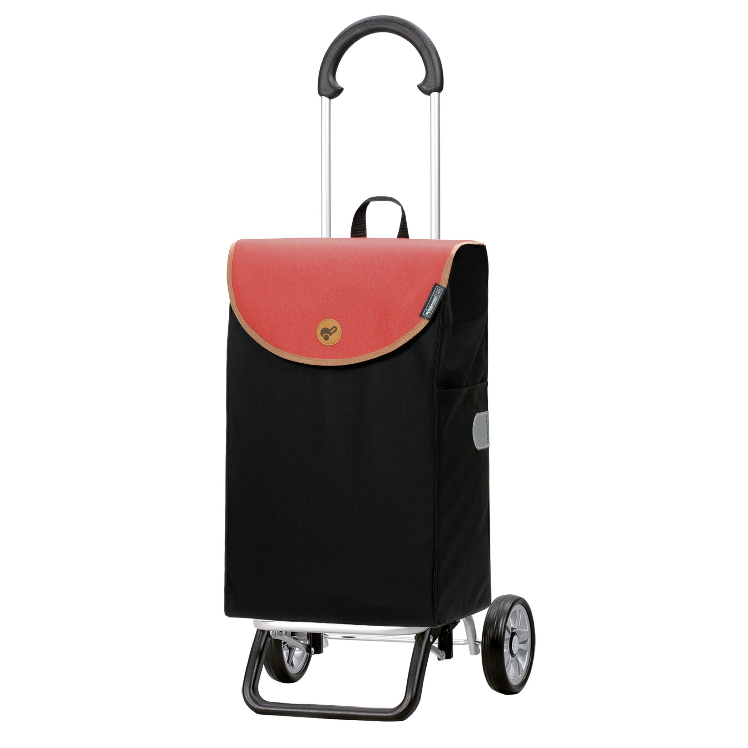 Andersen Einkaufstrolley Scala Shopper Plus Lova koralle, klappbare Ladefläche, belastbar bis 30kg, wasserabweisend