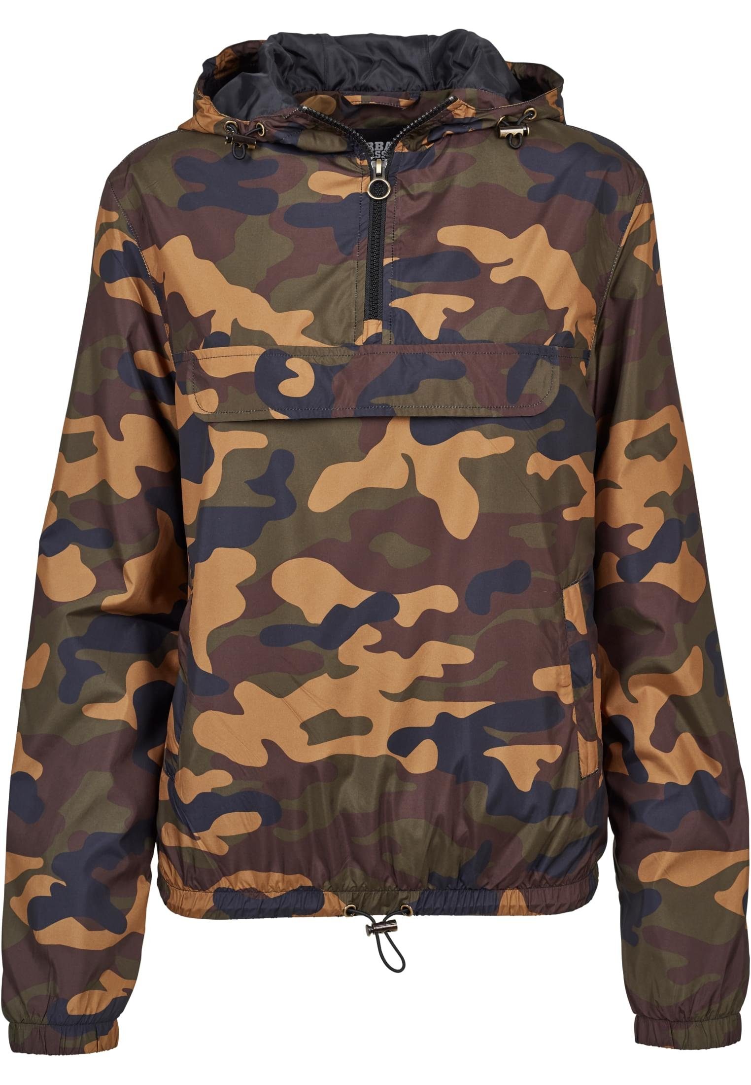 Ladies (1-St) Damen URBAN Outdoorjacke Camo CLASSICS Jacket Pull Over woodcamo