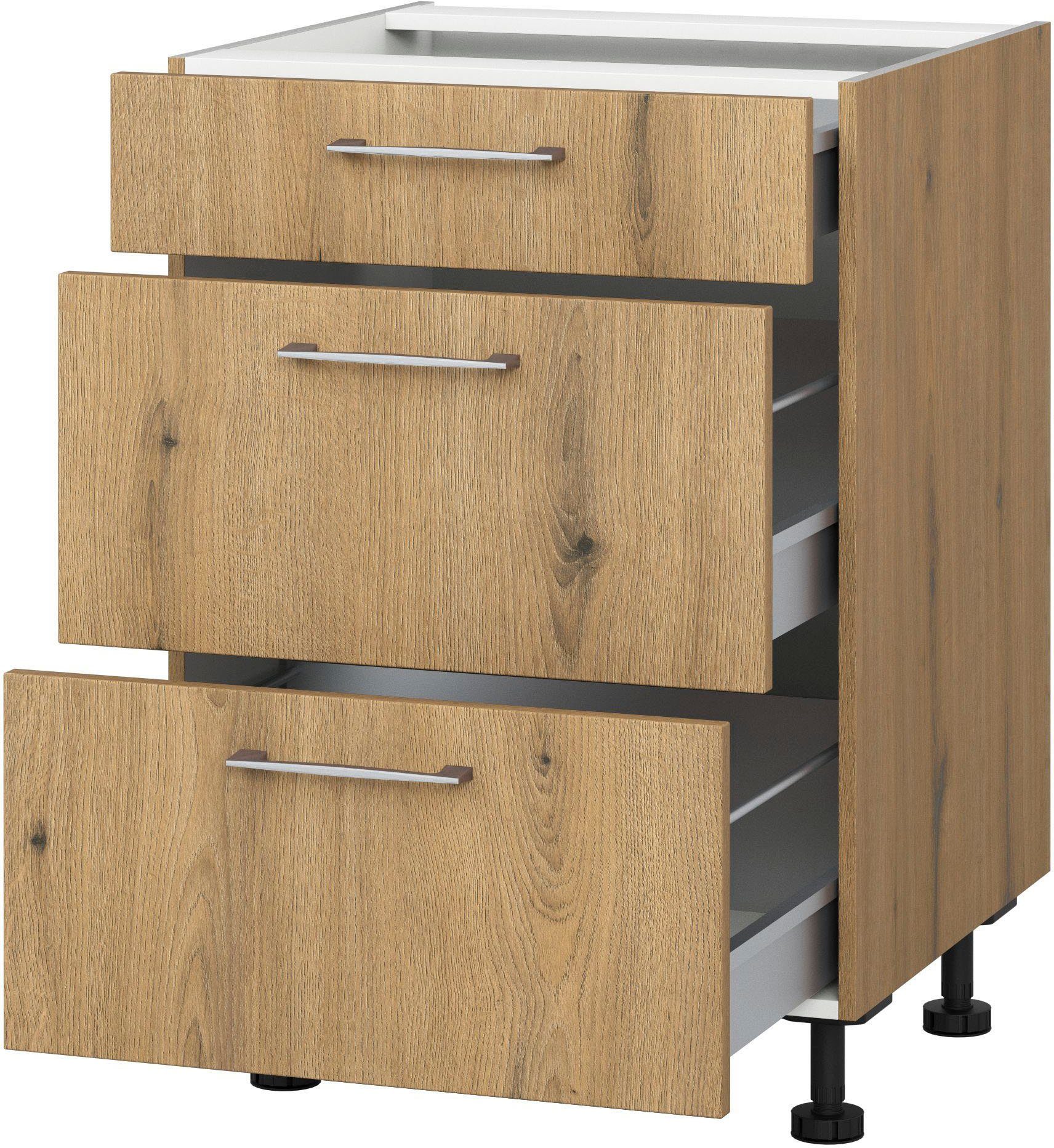 KOCHSTATION Auszugsunterschrank "KS-Trea U2AS50", mit drei Auszügen, Breite günstig online kaufen