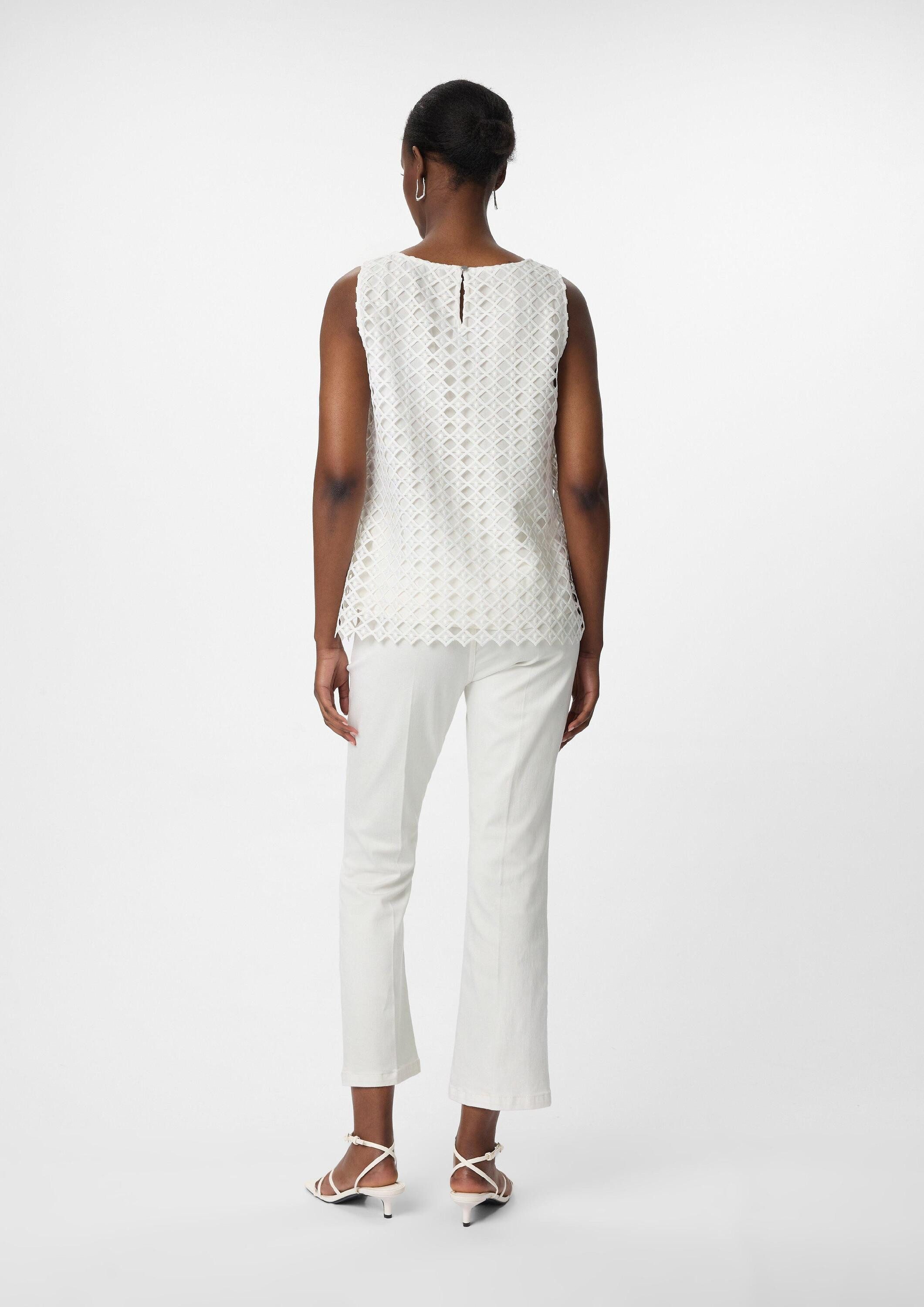 comma Blusentop Bluse Elegantes Blusentop aus Spitze