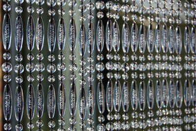 Türvorhang La Tenda STRESA 3 XL Perlenvorhang transparent, La Tenda, Hakenaufhängung, transparent, 120 x 230 cm, PVC - Длина und Breite individuell kürzbar