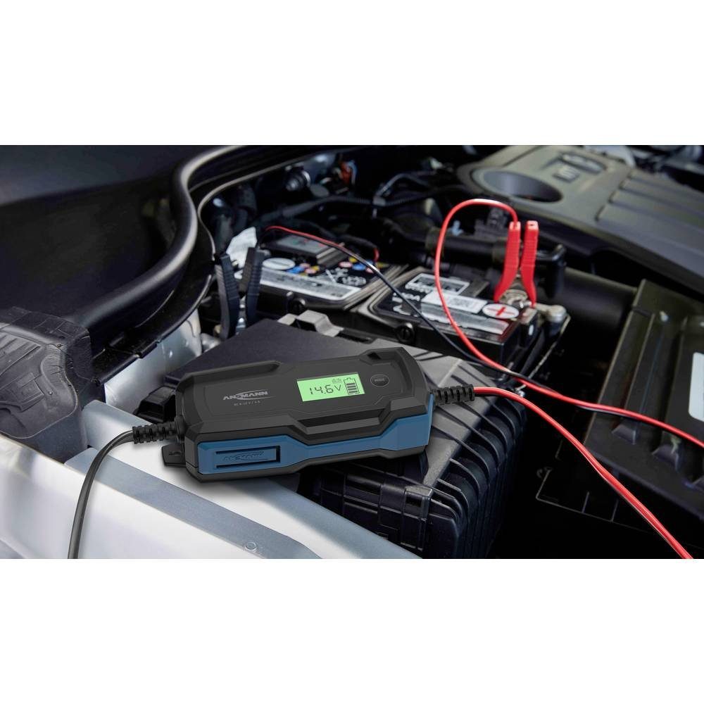 ANSMANN AG Car Charger 1001-0144 Car Battery Charger (Charging monitoring, power supply function, various charging programs)