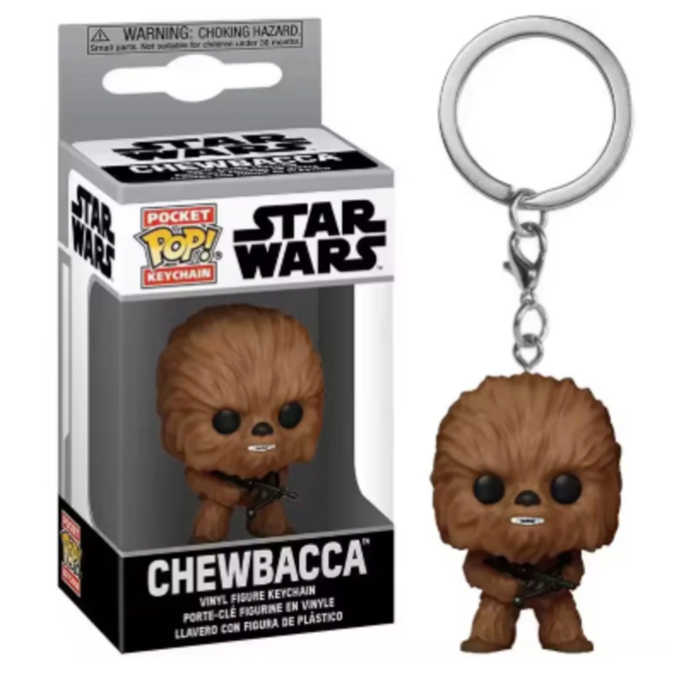 Funko Schlüsselanhänger Merchandise Figur, Sammelfigur Schlüsselanhänger Chewbacca, Star Wars Figur mit Geschenkbox