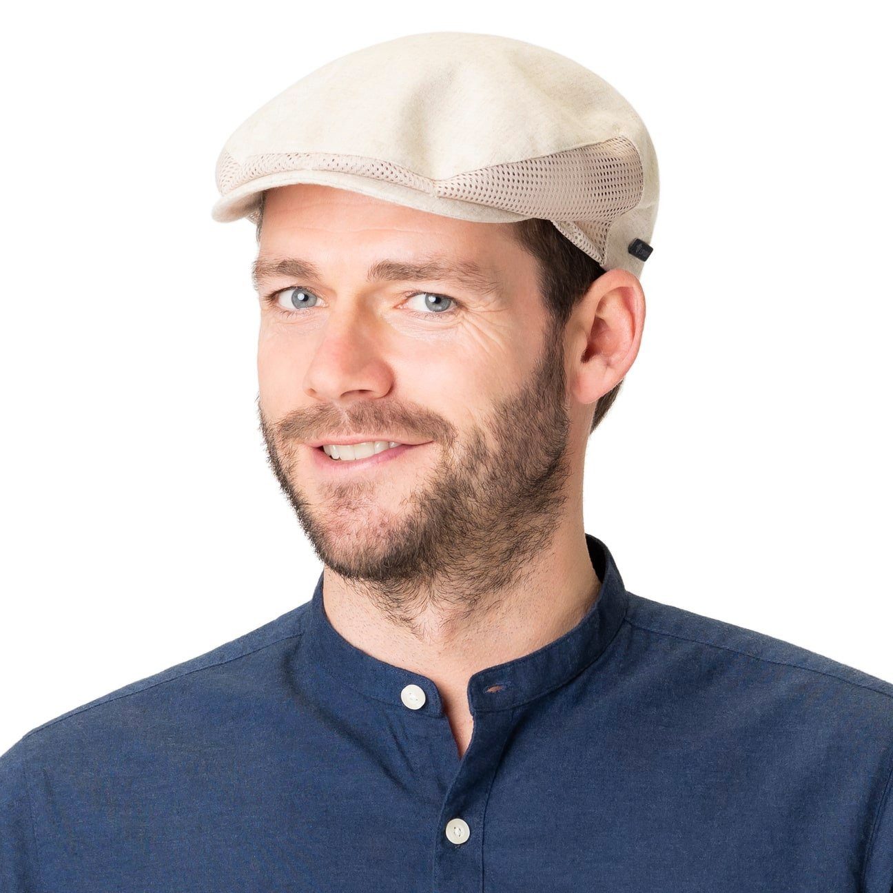 Lipodo Flat Cap (1-St) Flatcap mit Schirm, Made in Italy