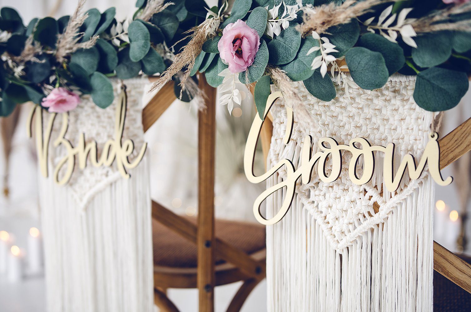 partydeco Dekohänger, Bride and Groom Stuhlschilder günstig online kaufen