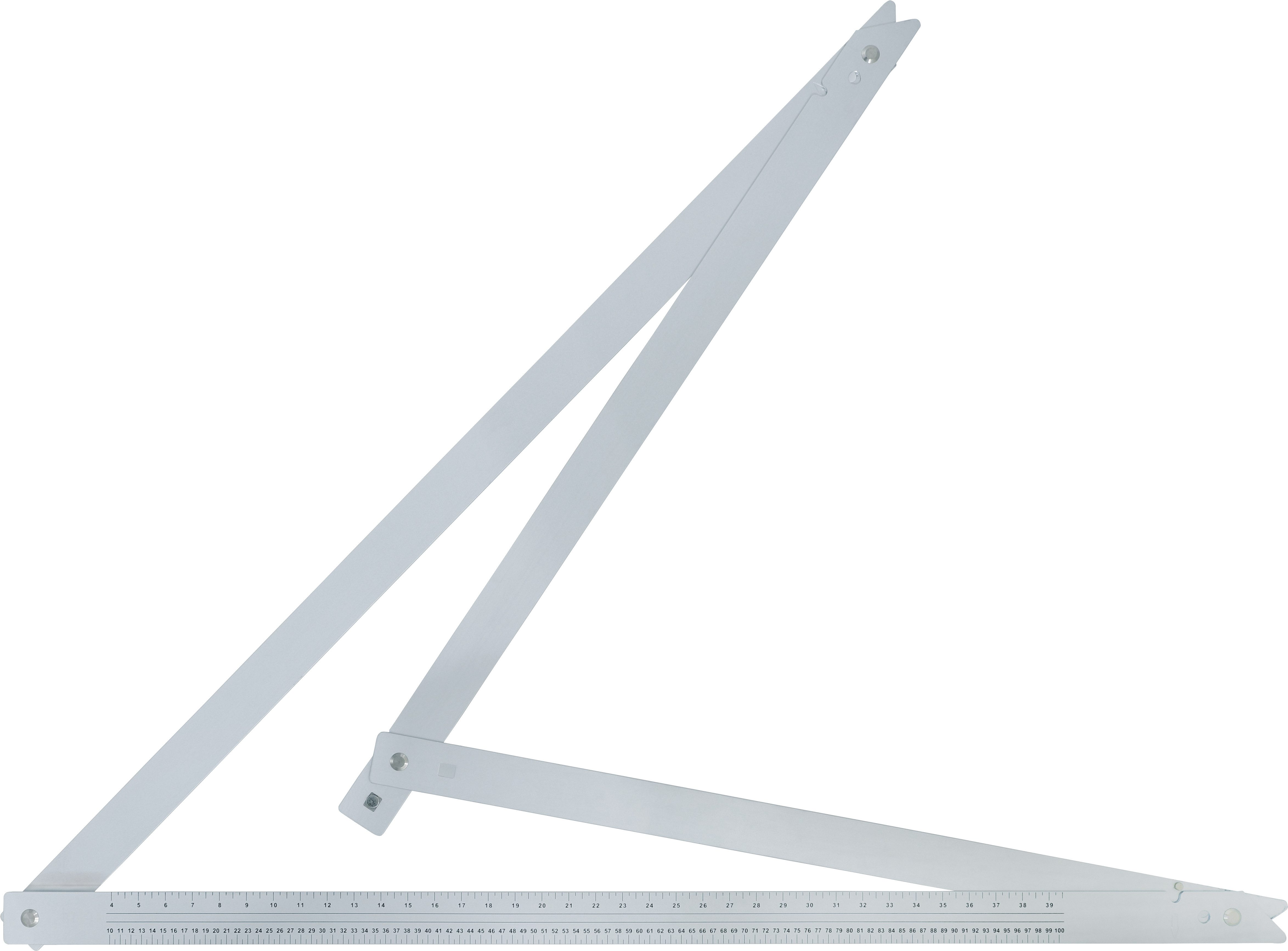 Triuso Messwinkel Bauwinkel 1220 x 1220 x 1720 mm klappbar mit Skala