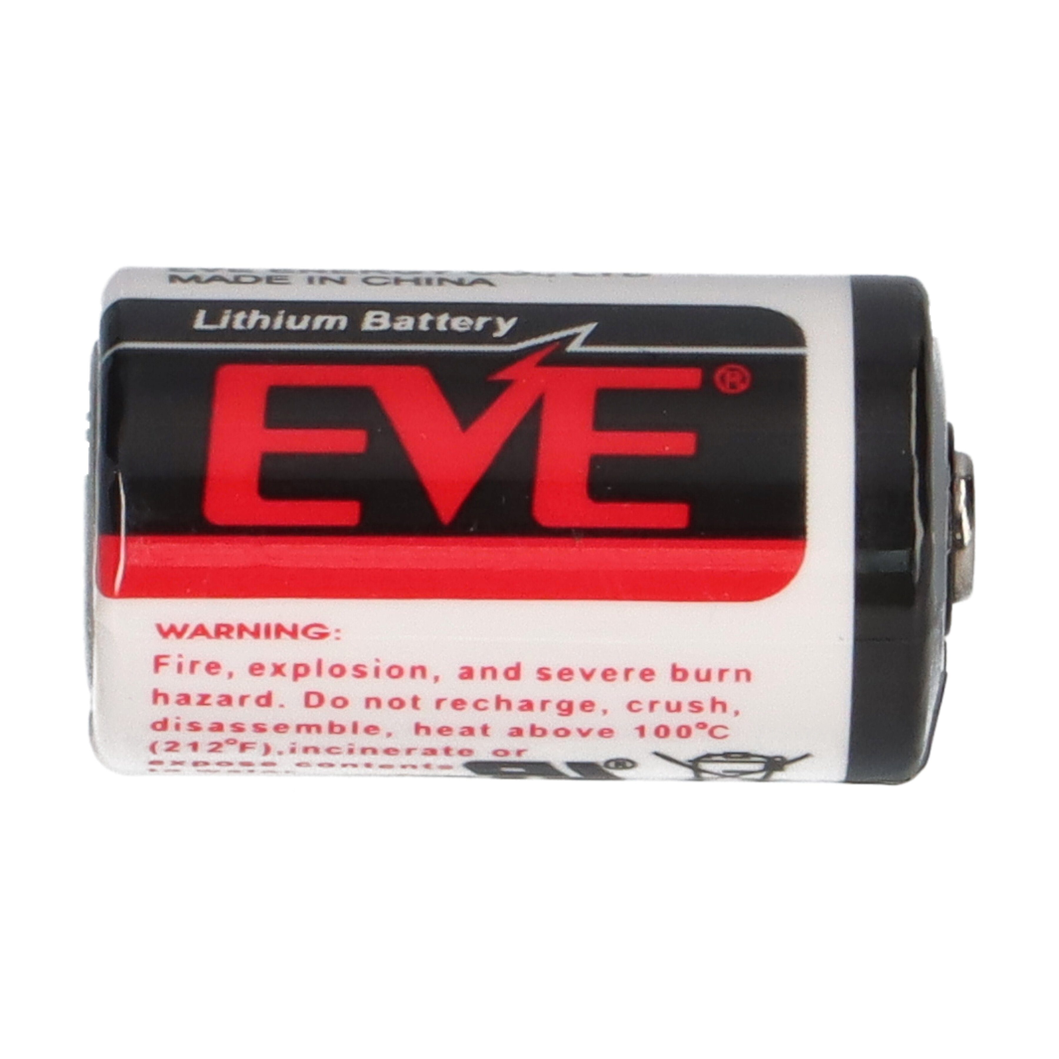 EVE 5x EVE Lithium 3,6V Batterie ER14250 1/2 AA ER 14250 + Box Batterie