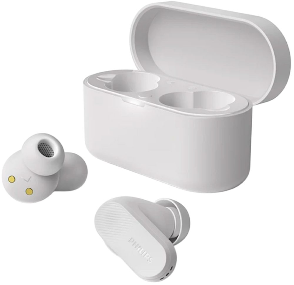 Philips TAT3509 True Wireless - Наушники - weiß Наушники-вкладыши (Kompatibel mit Siri und Google Assistant, Bluetooth 5.3, IPX4 spritzwassergeschützt)