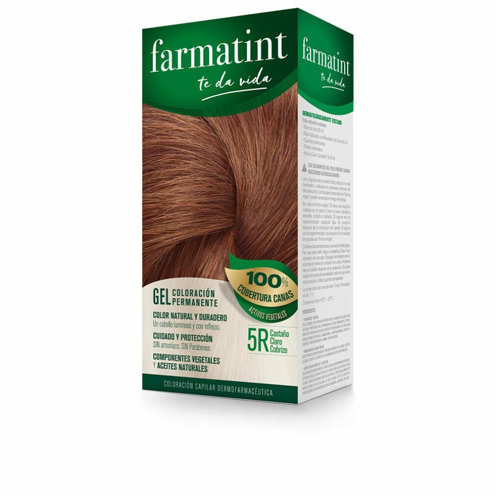 Farmatint Mascara gel coloración permanente #5r-castaño claro cobriz