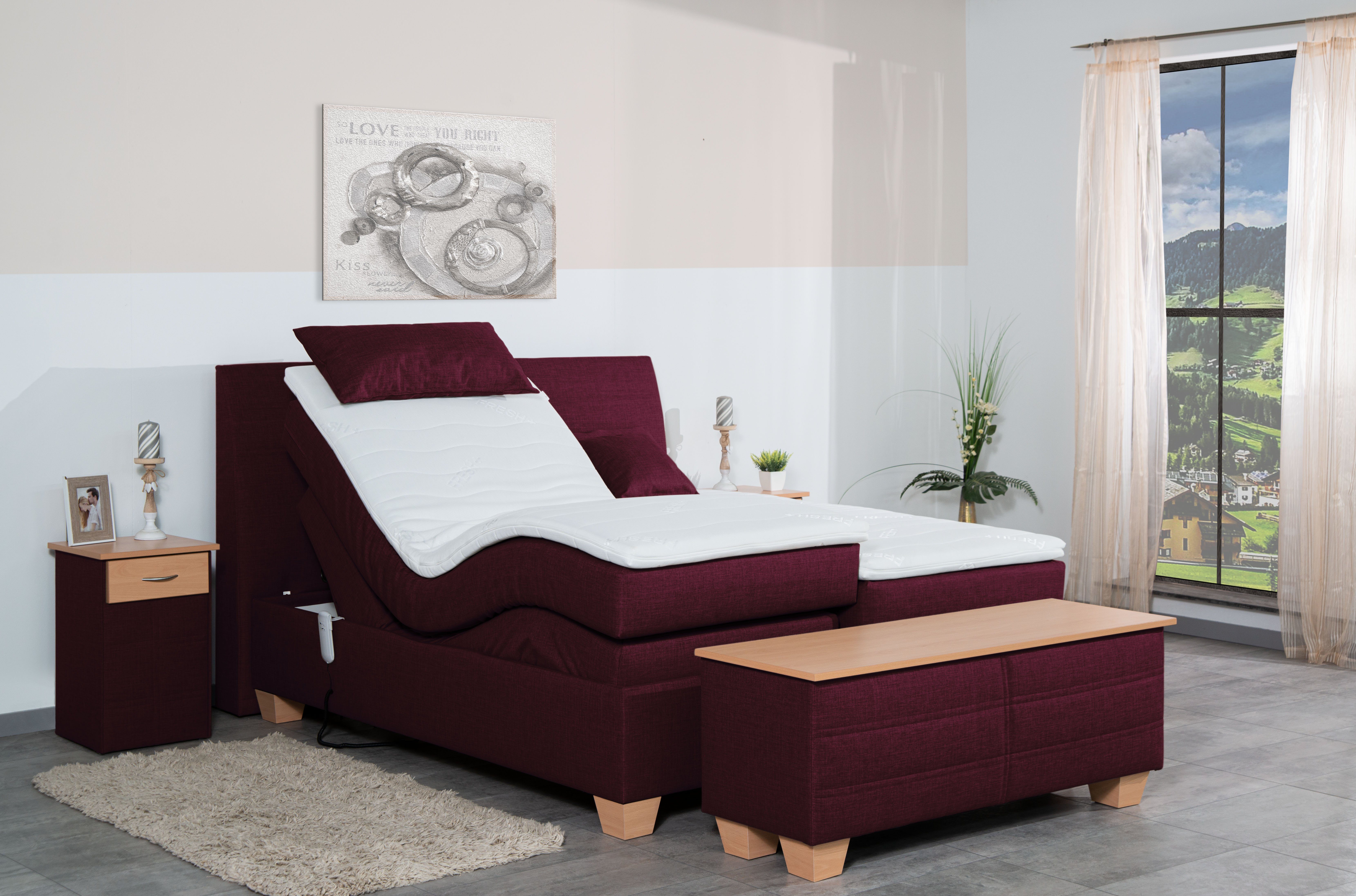 Meisterbetten Boxspringbett Syma (mit Motor, 7-Zonen günstig online kaufen