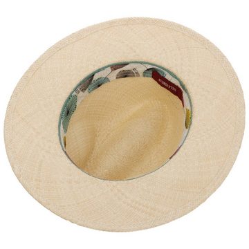 Alfonso D´Este Sonnenhut (1-St) Panamastrohhut mit Ripsband, Made in Italy