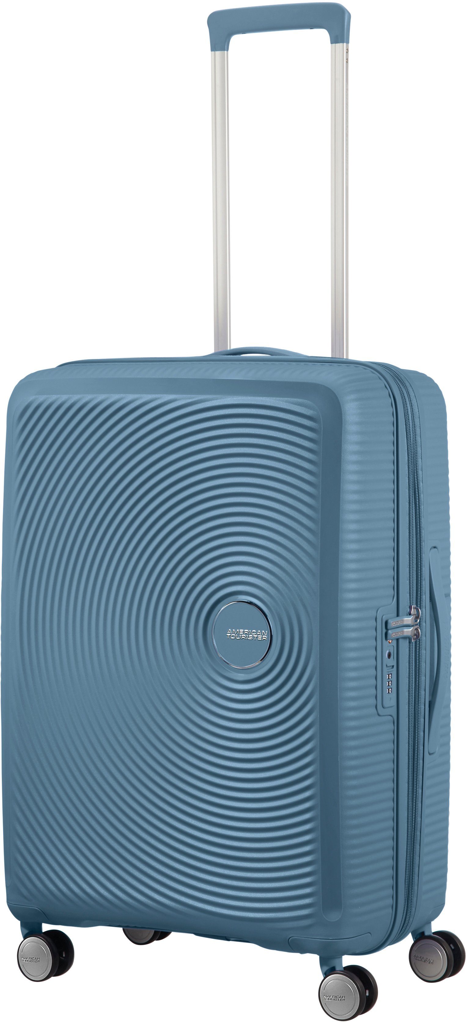 American Tourister® Hartschalen-Trolley SOUNDBOX, in verschiedenen Farben und Größen, 4 Rollen, Reisekoffer Trolley Aufgabegepäck TSA-Zahlenschloss Volumenerweiterung