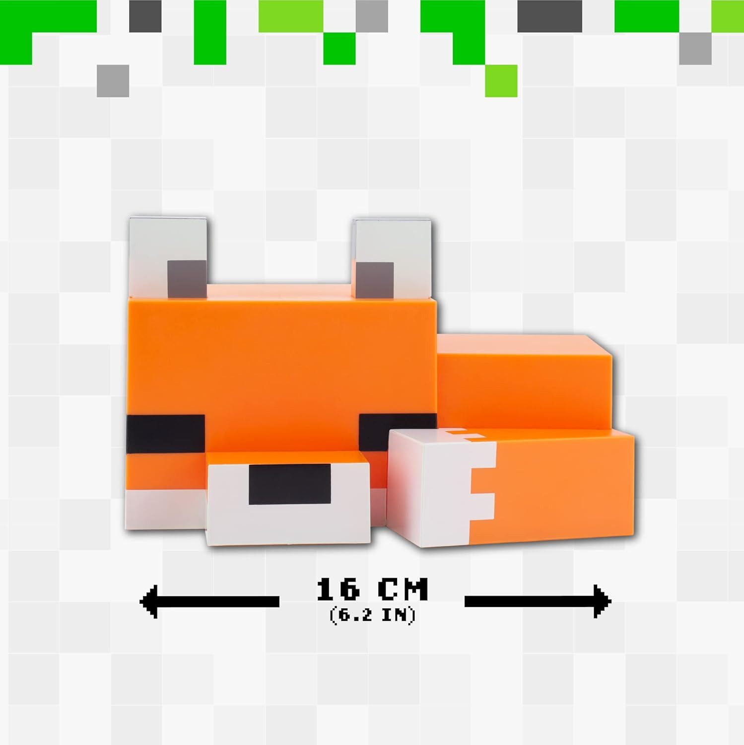 Paladone LED Dekolicht Minecraft Fuchs Nachtlicht – Offiziell lizenziert & super niedlich, LED fest integriert, Batteriebetrieben & flexibel einsetzbar