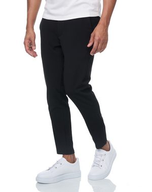 Denim House Chinohose Herren Stoffhose Chino Hose in Slim Fit mit Stretch Schwarz W30/L32