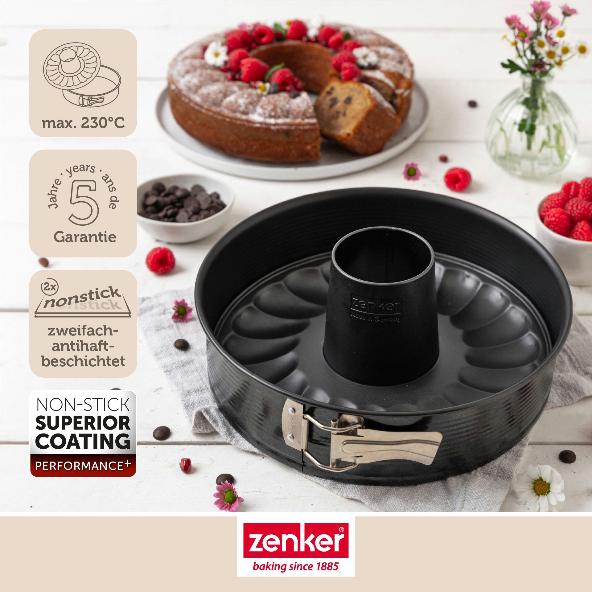 KADAX Springform 24cm - Antihaft Backform Für Kuchen & Torten Aus Stahl