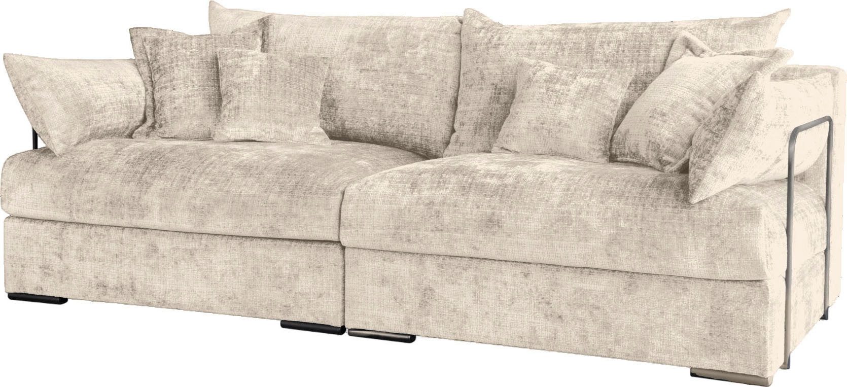 Home affaire Big-Sofa Casa, Breite 190 cm, Mega-Sofa, in Cord oder Chenille günstig online kaufen
