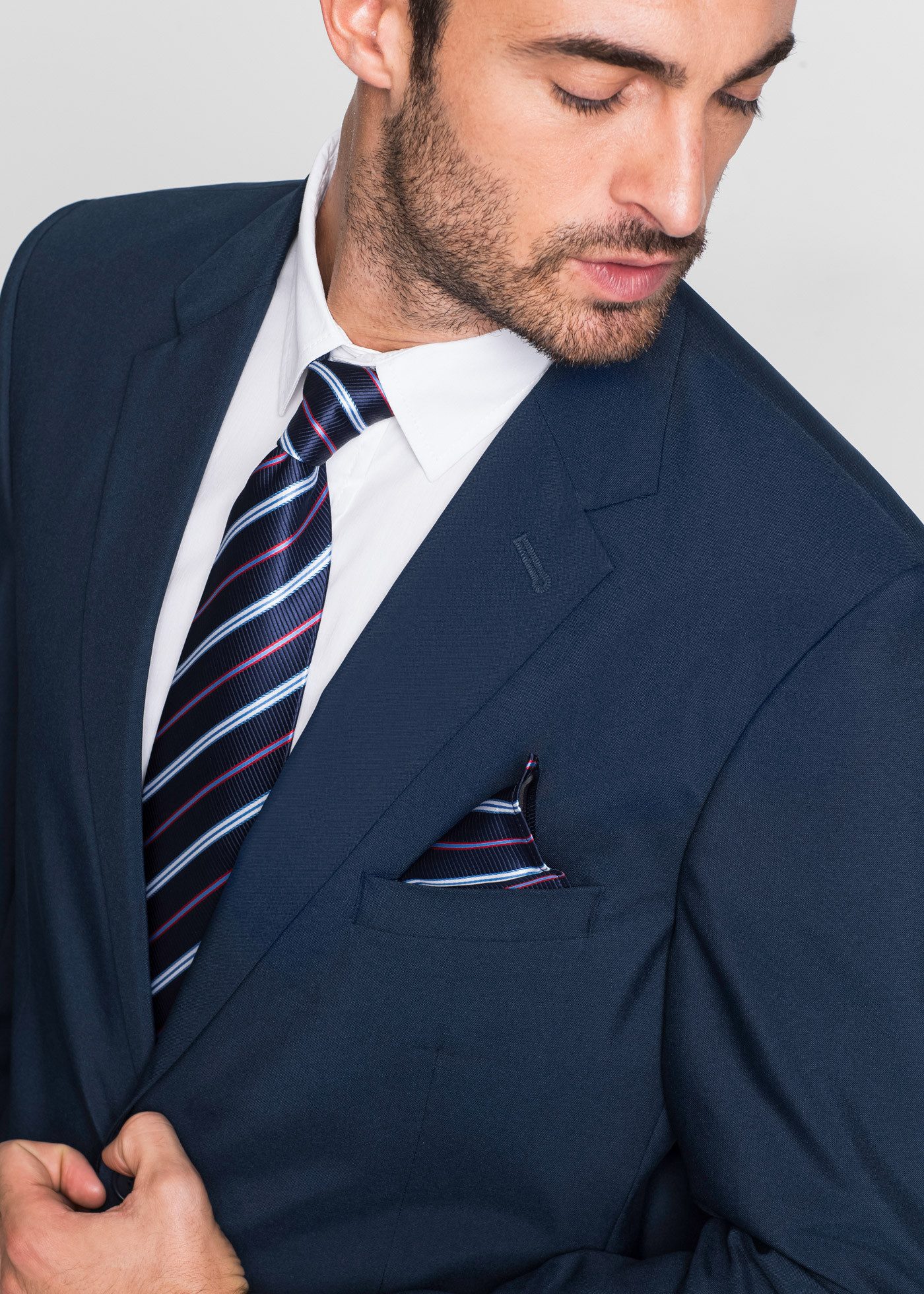 bonprix Anzug (Set, 2-tlg) Regular Fit, pflegeleichtes Material, zweiteiliges Set