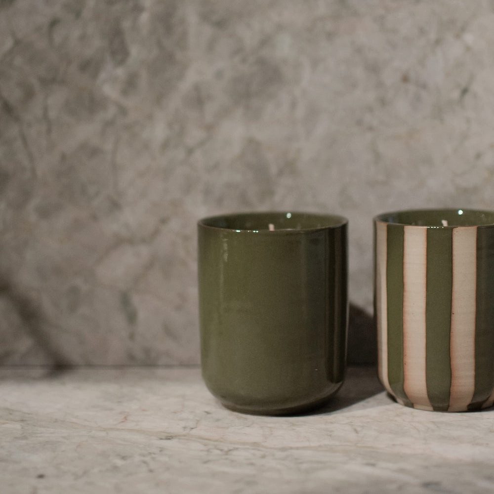 dbkd Dekoobjekt Duftkerze Burn - shiny green