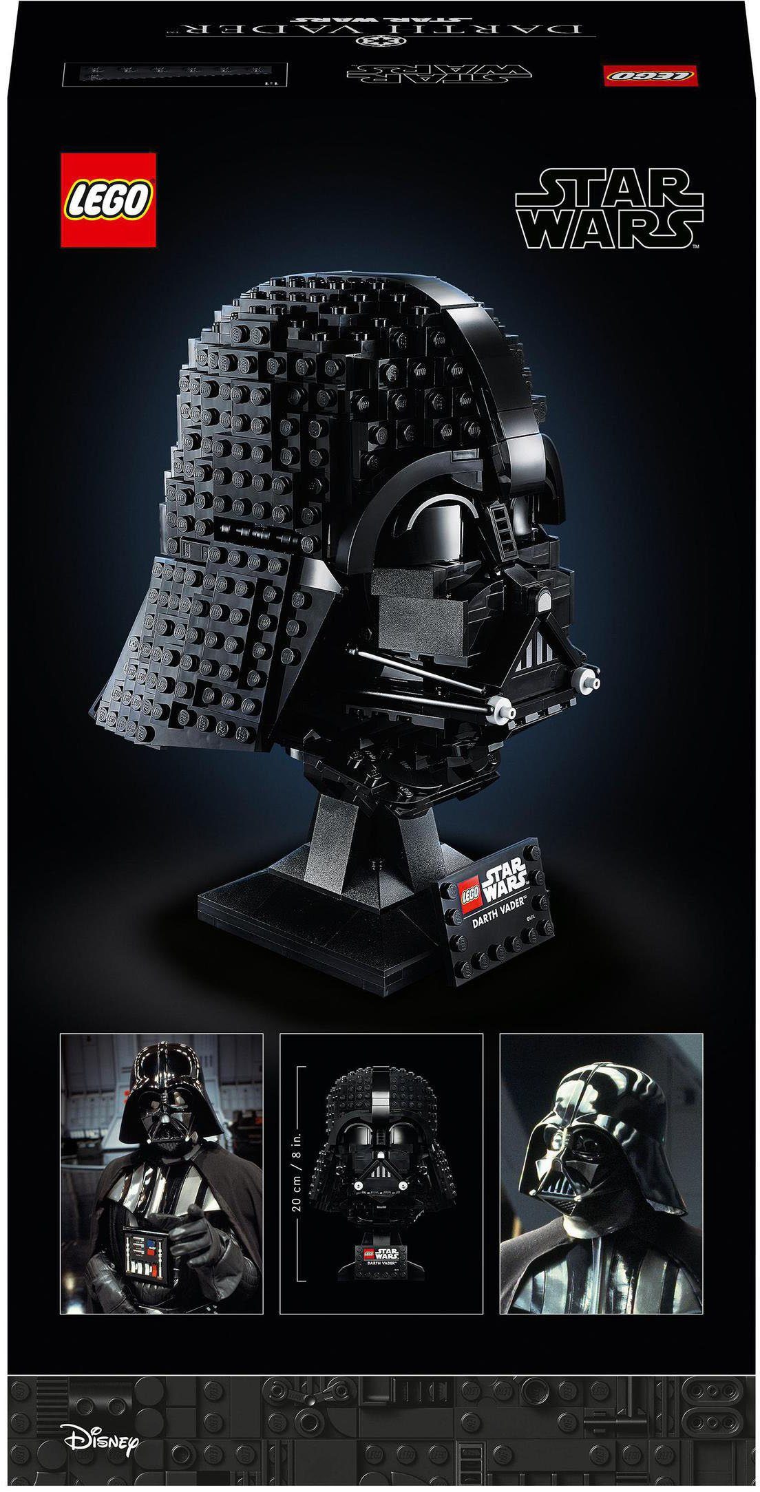 Konstruktionsspielsteine Star St), LEGO® Helm Darth-Vader™ (75304), Wars™, (834 in LEGO® Europe Made