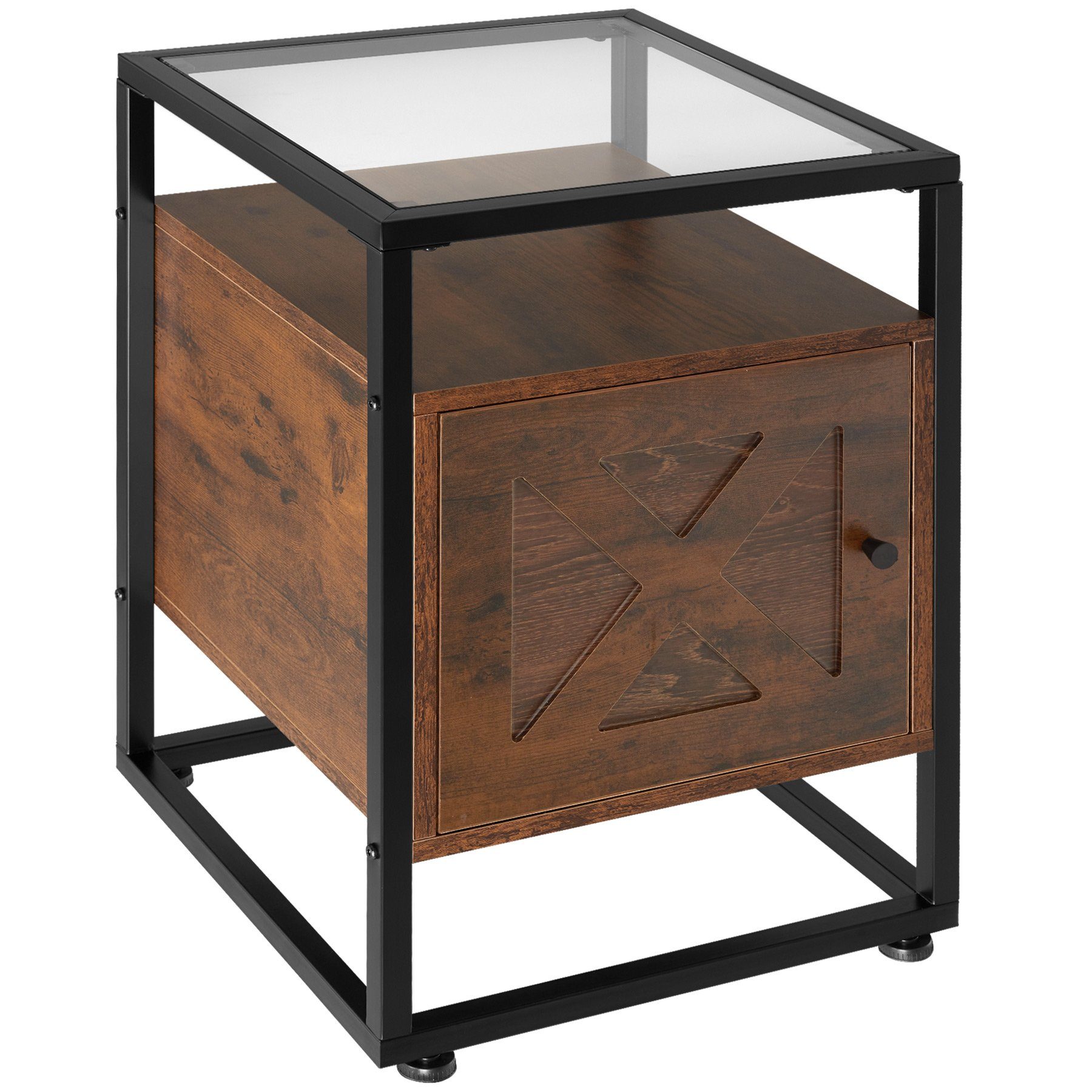 tectake Nachttisch Beistelltisch Kidderminster 40x43x60,5cm (1-St., günstig online kaufen