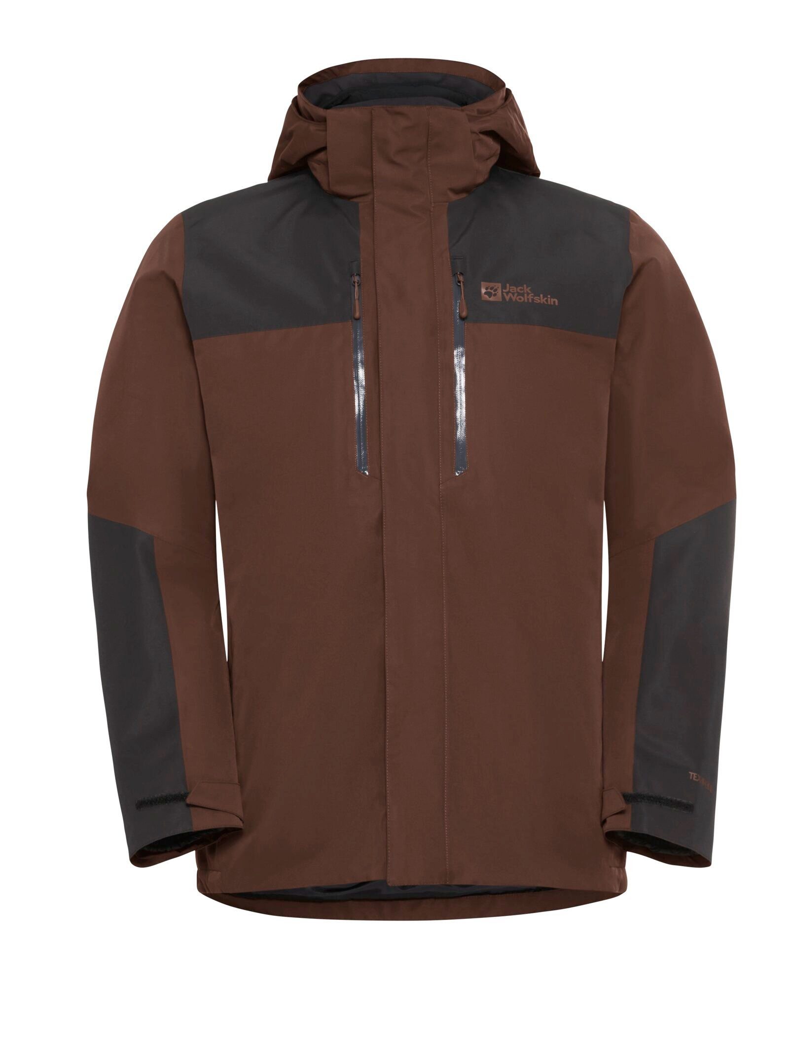 Winterjacke Jasper 3in1 2025 (wasser-winddicht, atmungsaktiv, warm) braun/schwarz