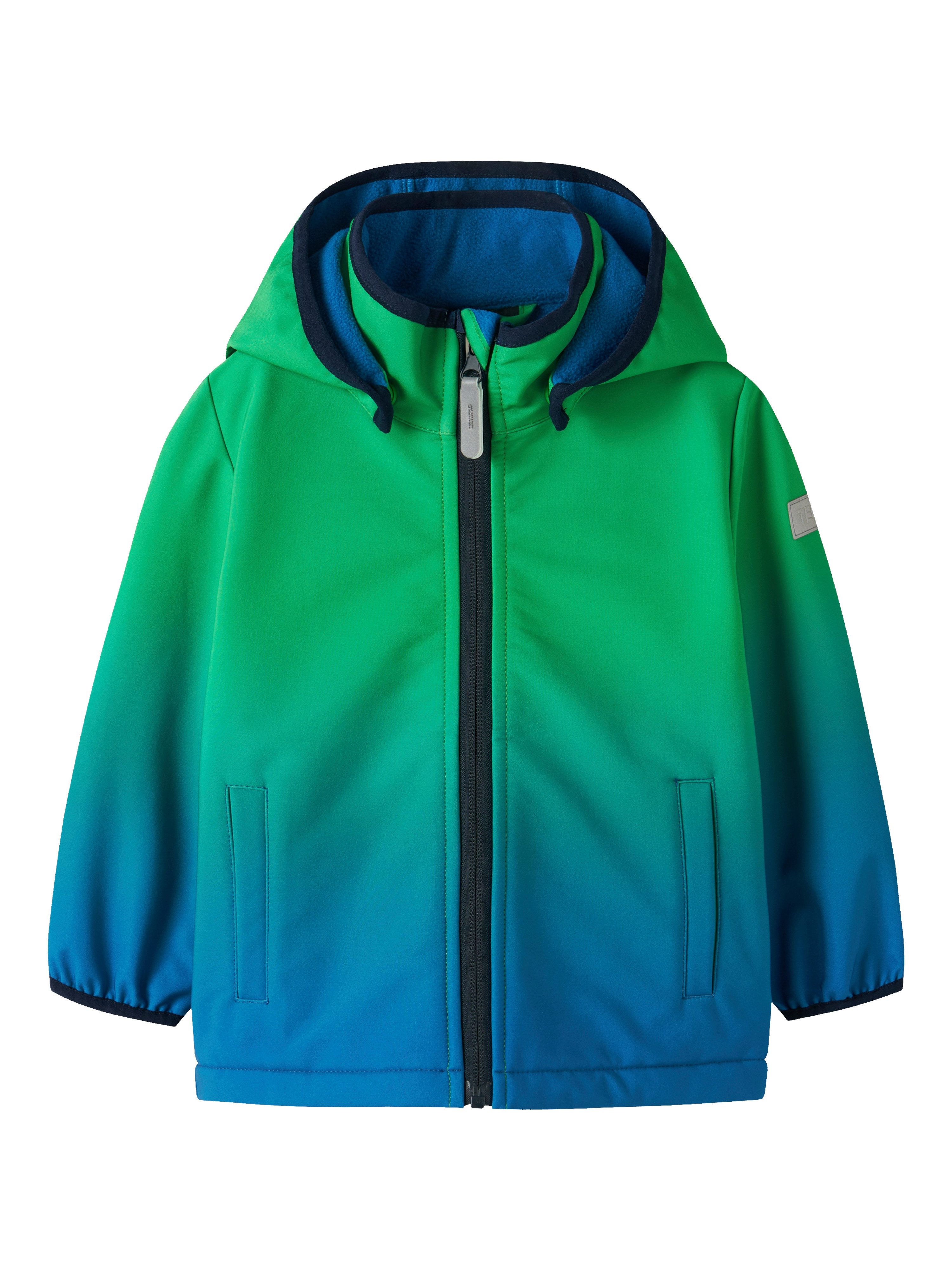 Name It Softshelljacke NMMMALTA05 SOFTSHELL JACKET DIPDYE FO wasserdicht, atmungsaktiv und winddicht