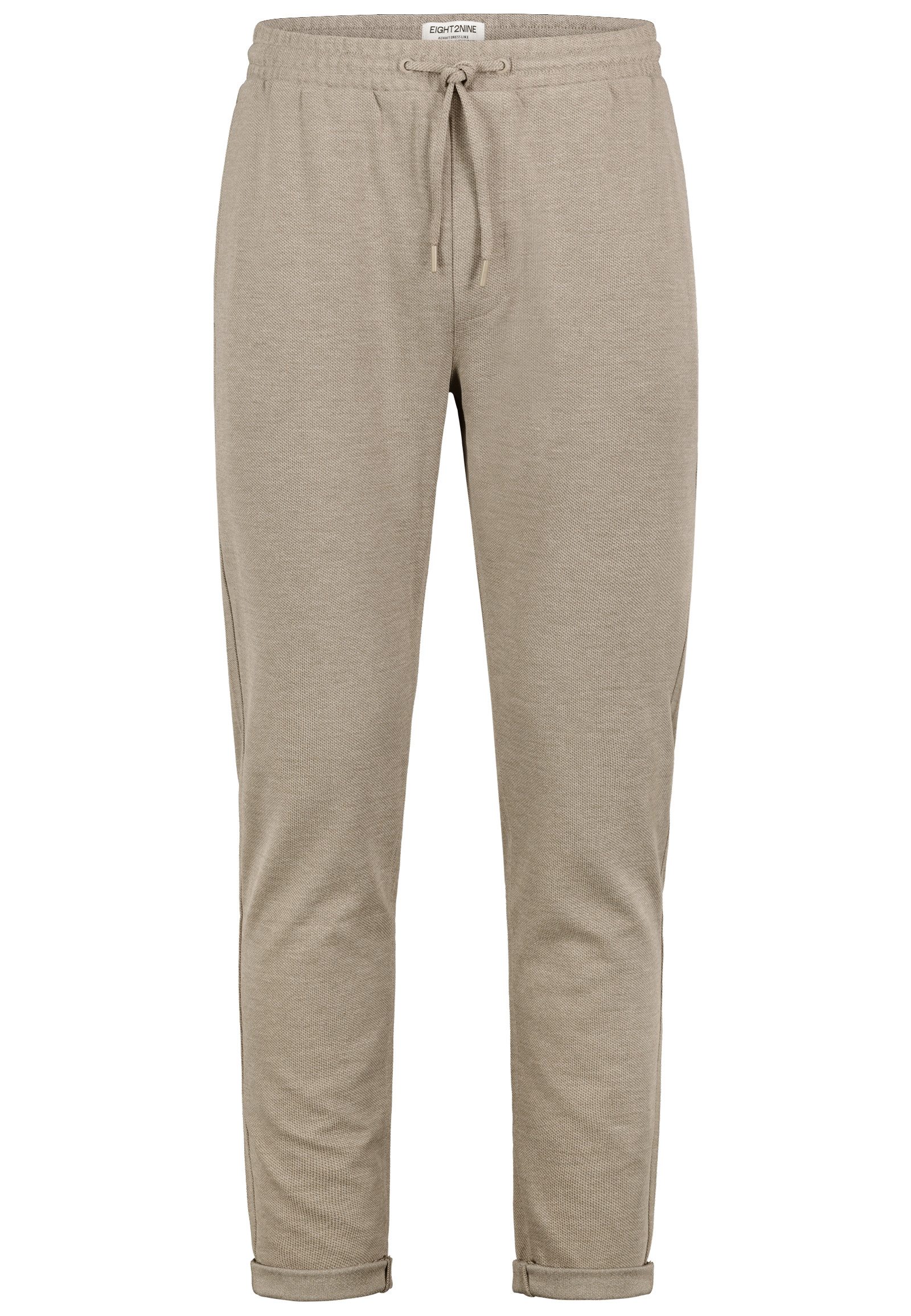 Eight2Nine Chinohose Verstellbarer Bund Kordelzug für Herren (1-tlg) H16106AE62441_Pants