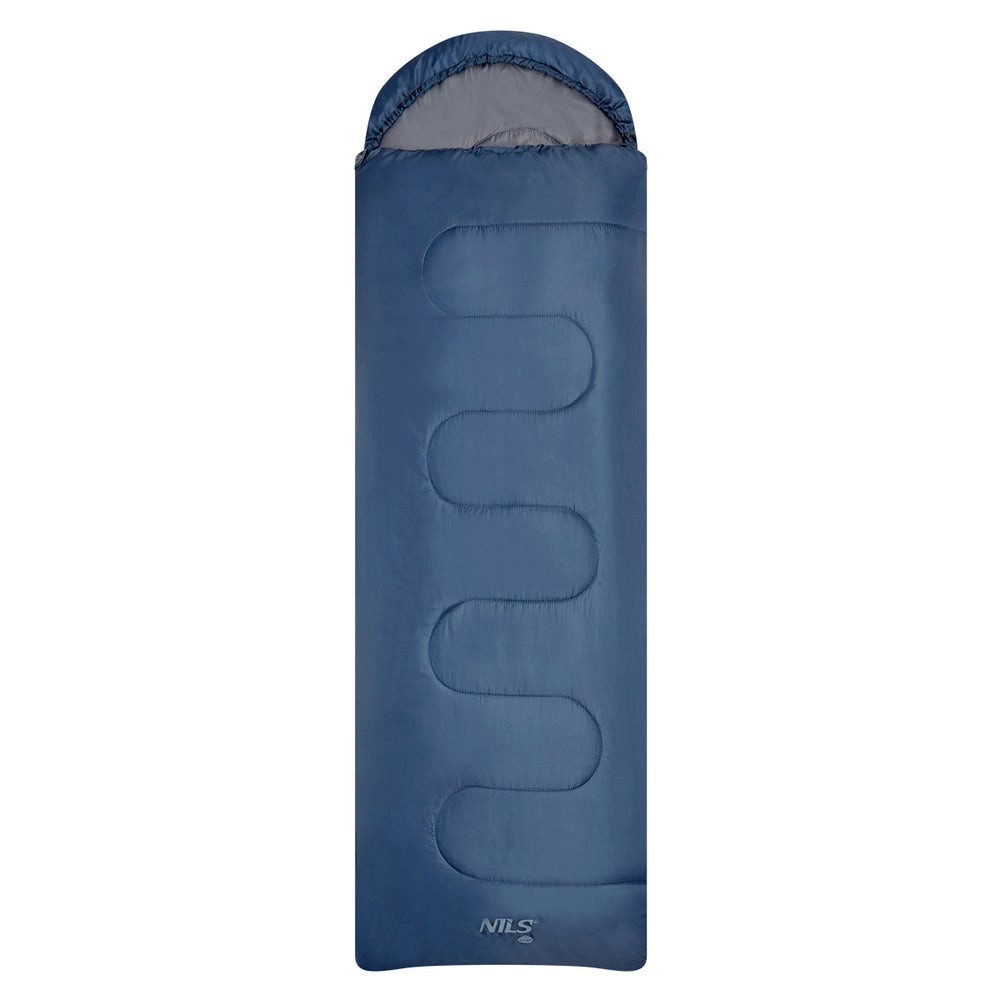 NILS CAMP Schlafsack Deckenschlafsack Campingschlafsack (Spar-Set, 1 tlg., 180 + 30 cm warm), vielseitig, leicht, doppelter Reißverschluss, Packbeutel
