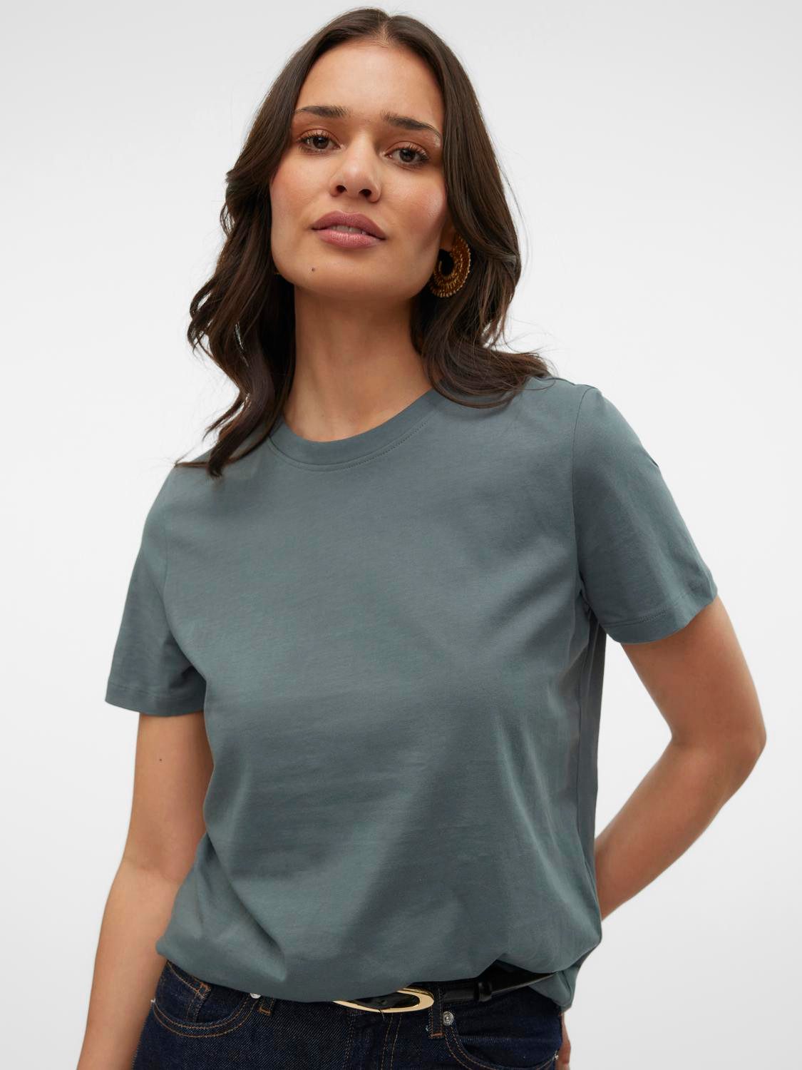 Vero Moda Kurzarmshirt VMPAULINA SS T-SHIRT günstig online kaufen