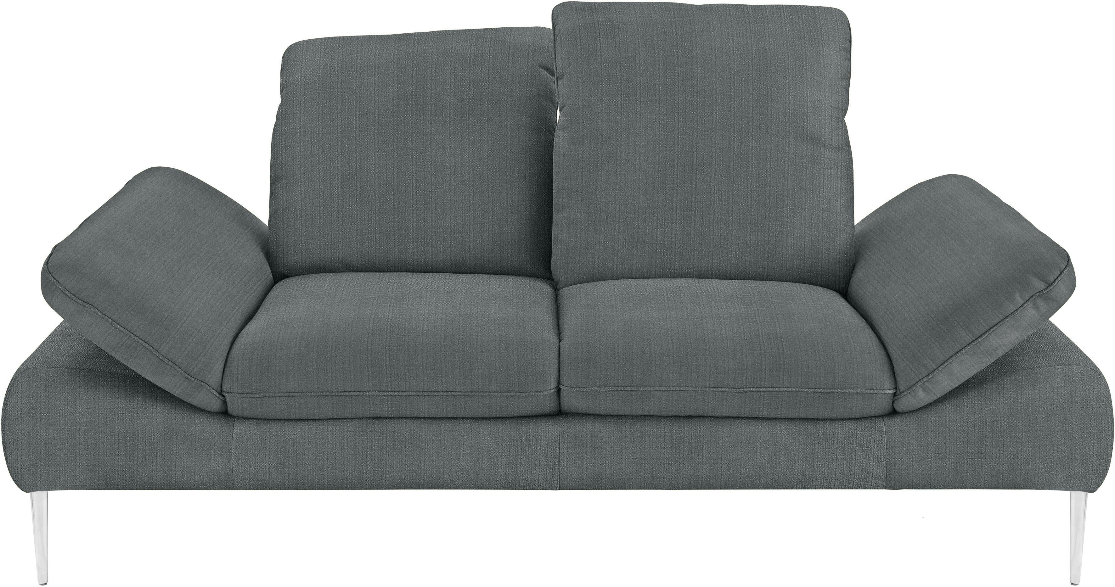 silber cm Füße W.SCHILLIG 232 2,5-Sitzer Breite matt, Sitztiefenverstellung, enjoy&MORE, mit