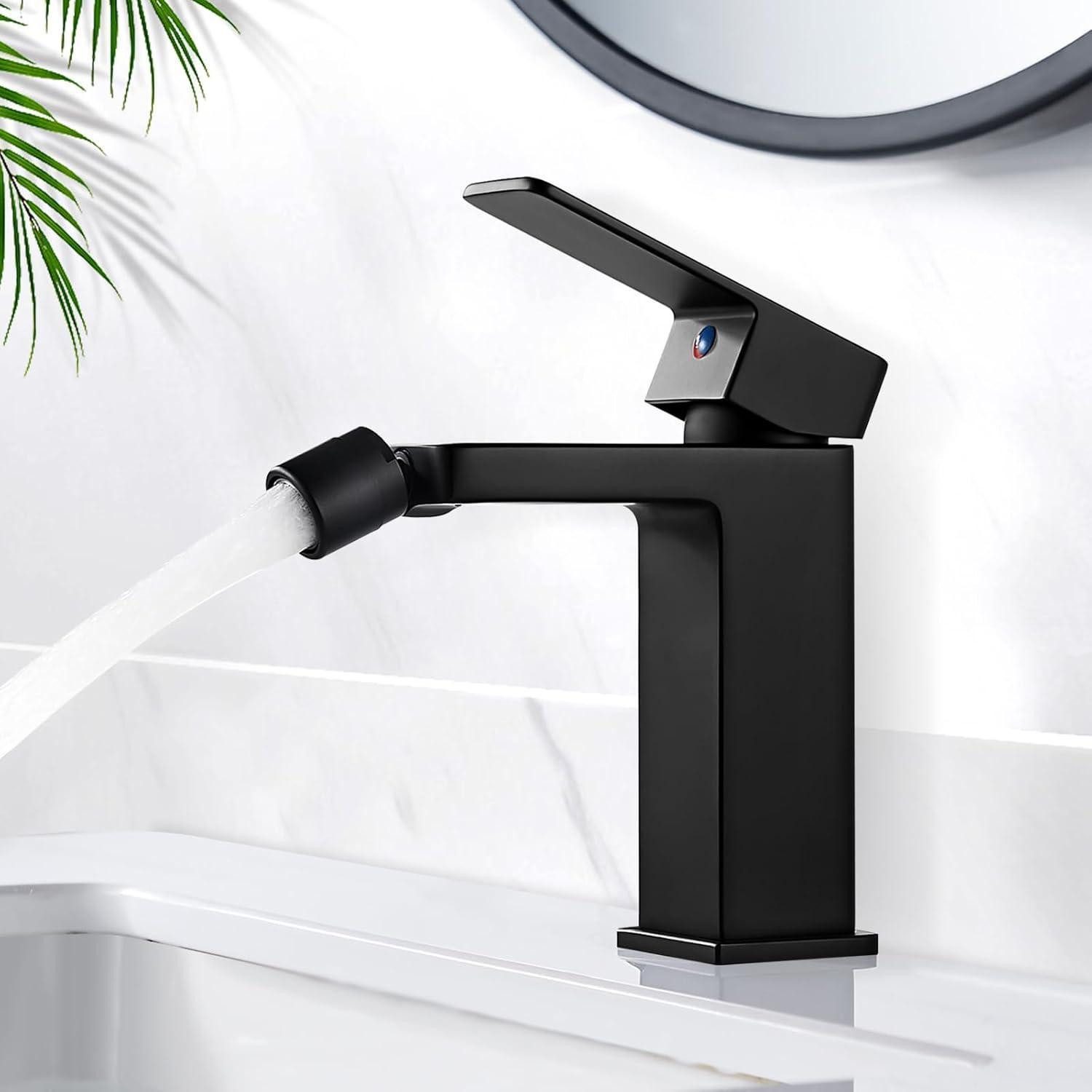 LuxusKollektion Bidetarmatur Wasserhahn Bad Schwarz Einhebel günstig online kaufen