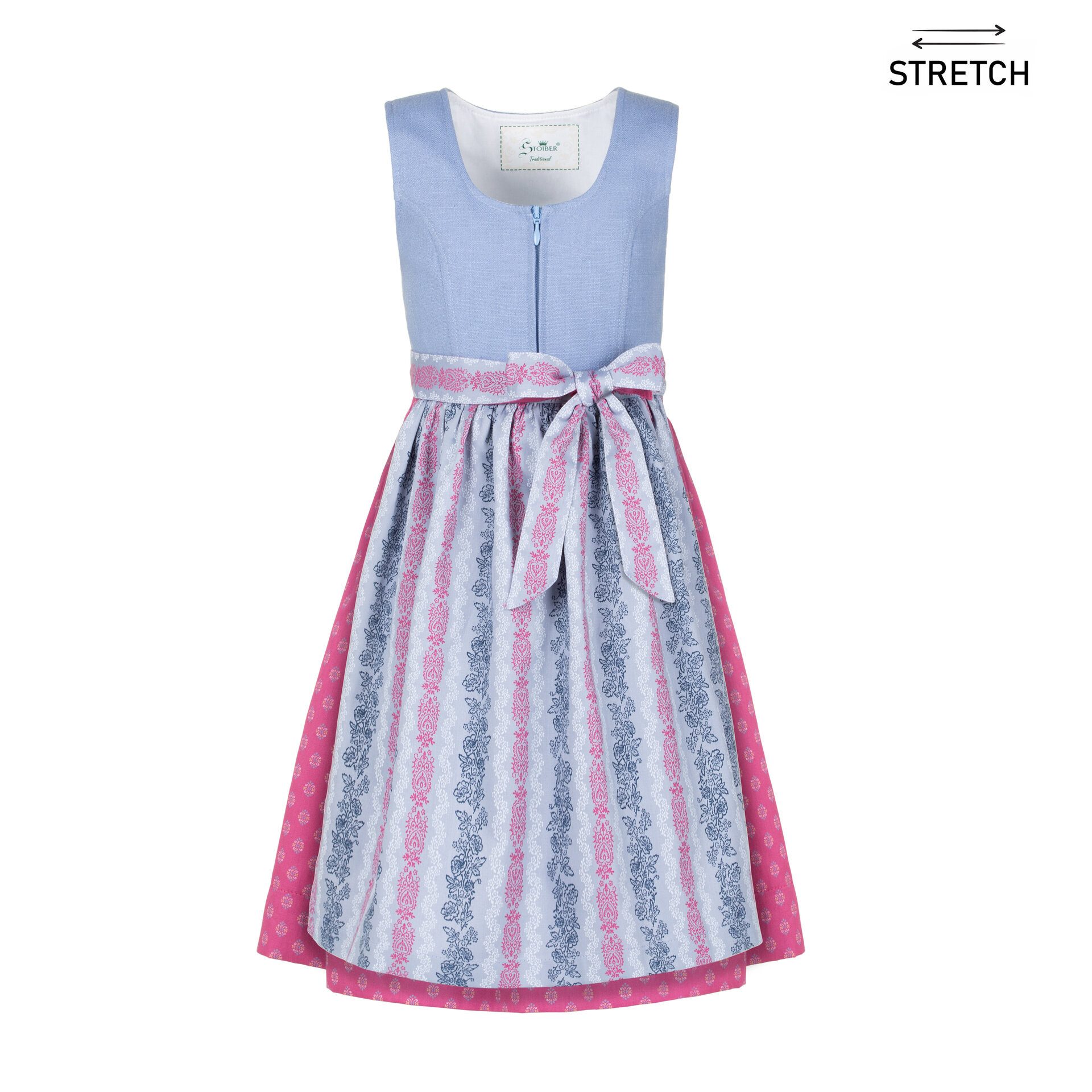 Trachten Stoiber Dirndl Kinderdirndl Gesa - blau