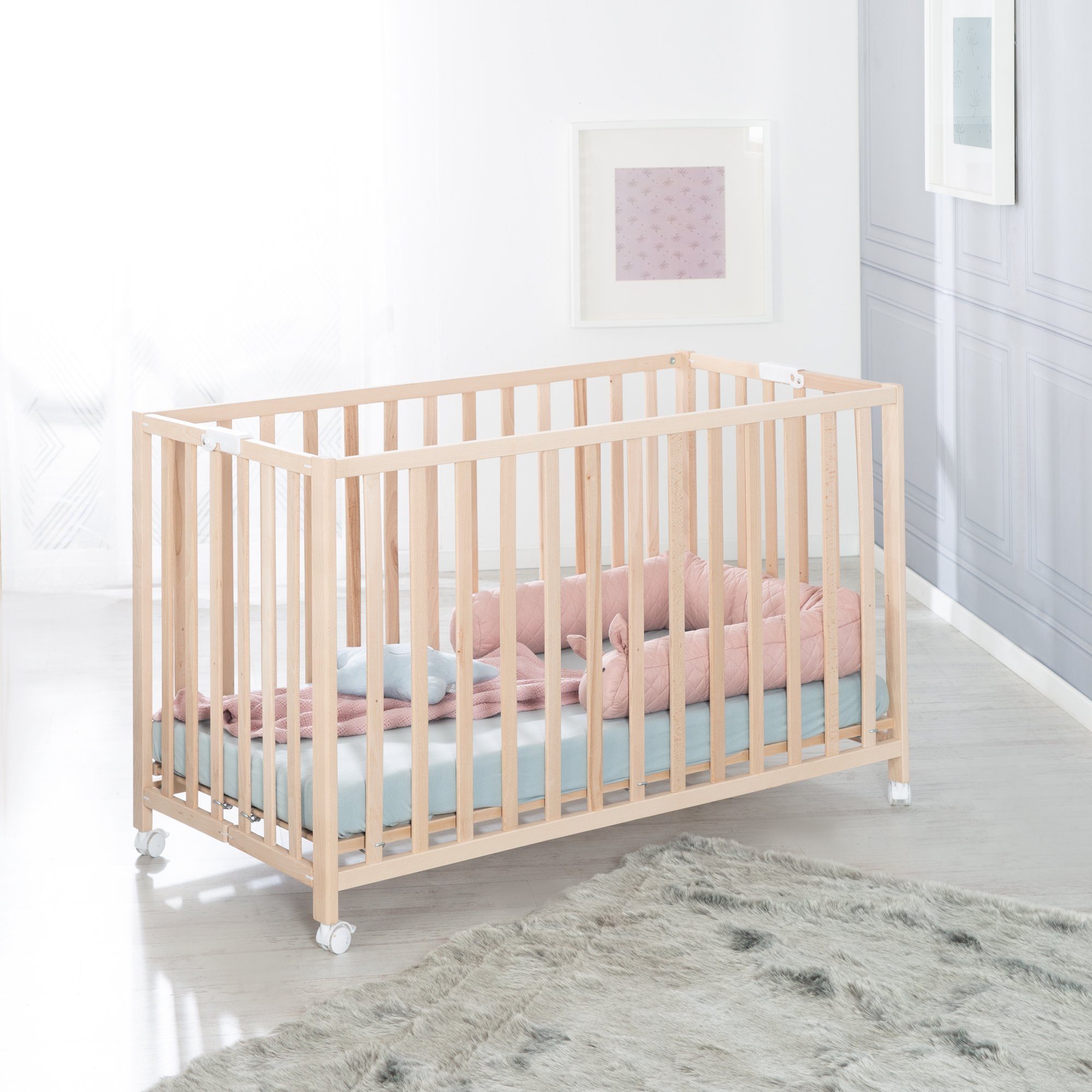 roba® Kinderbett Fold Up, Platzsparendes Gitterbett, günstig online kaufen