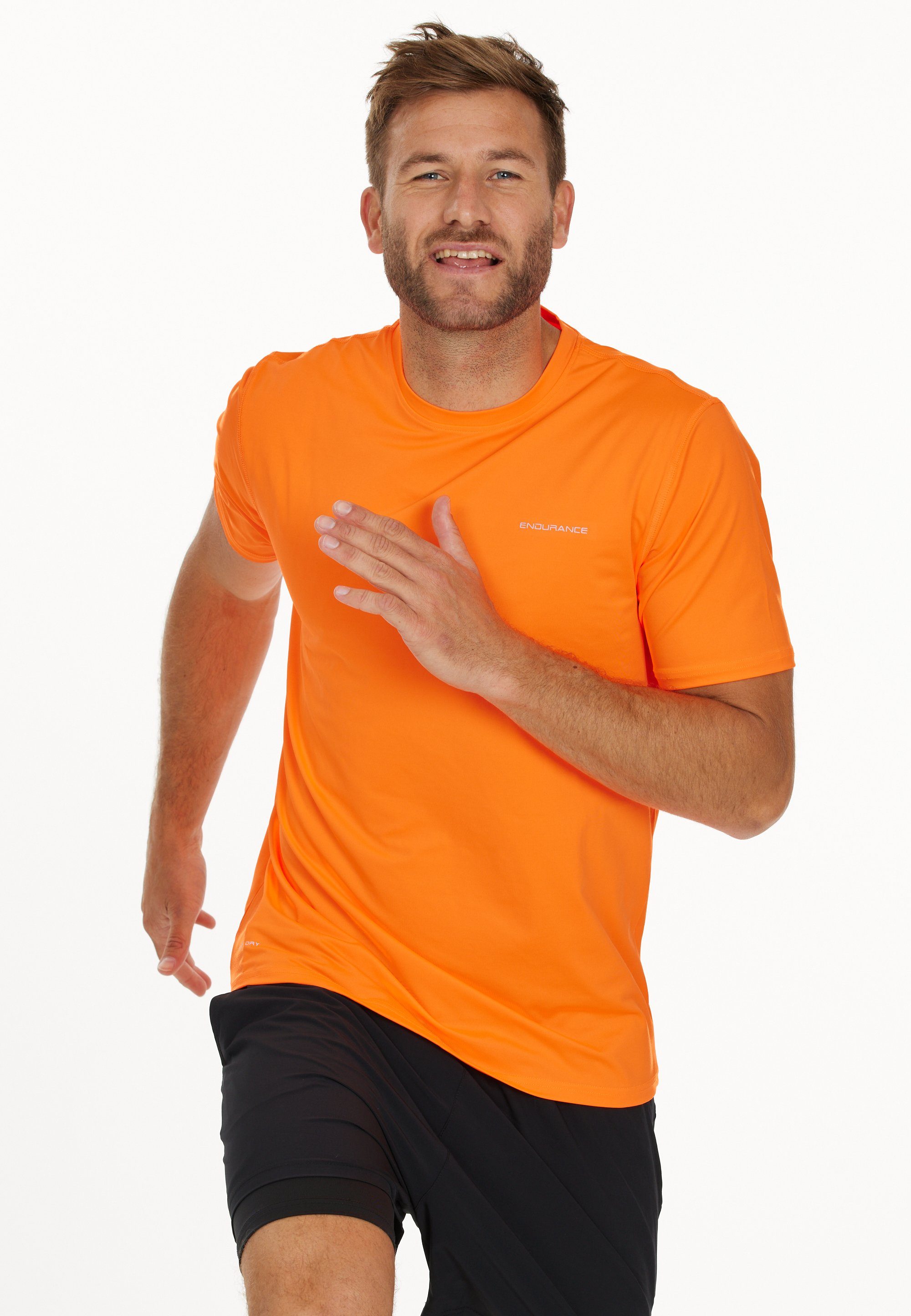 ENDURANCE Funktionsshirt Kulon (1-tlg) aus atmungsaktiven Funktionsstretch orange