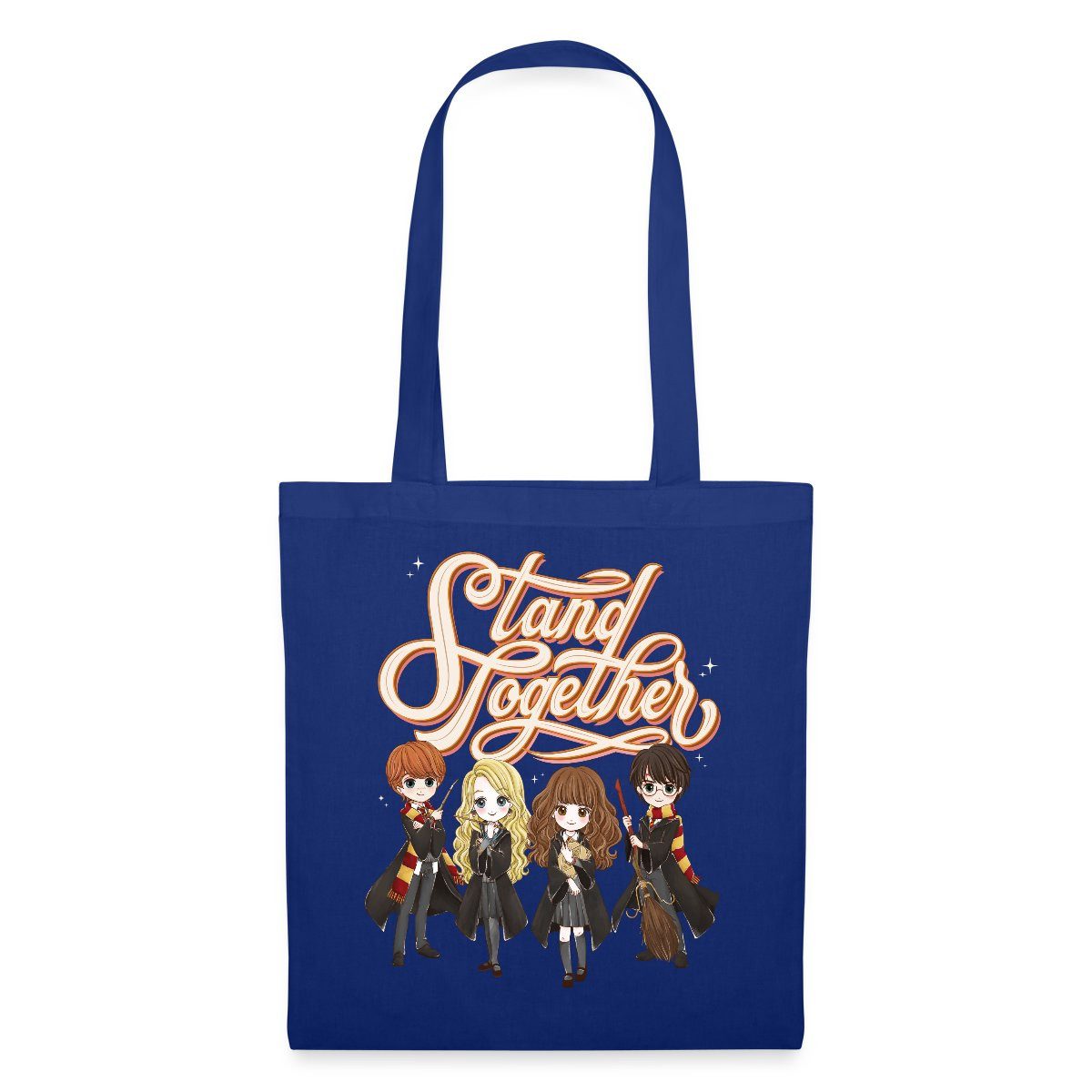 Spreadshirt Henkeltasche Harry Potter Animierte Charaktere Stand Together Stoffbeutel (1-tlg)
