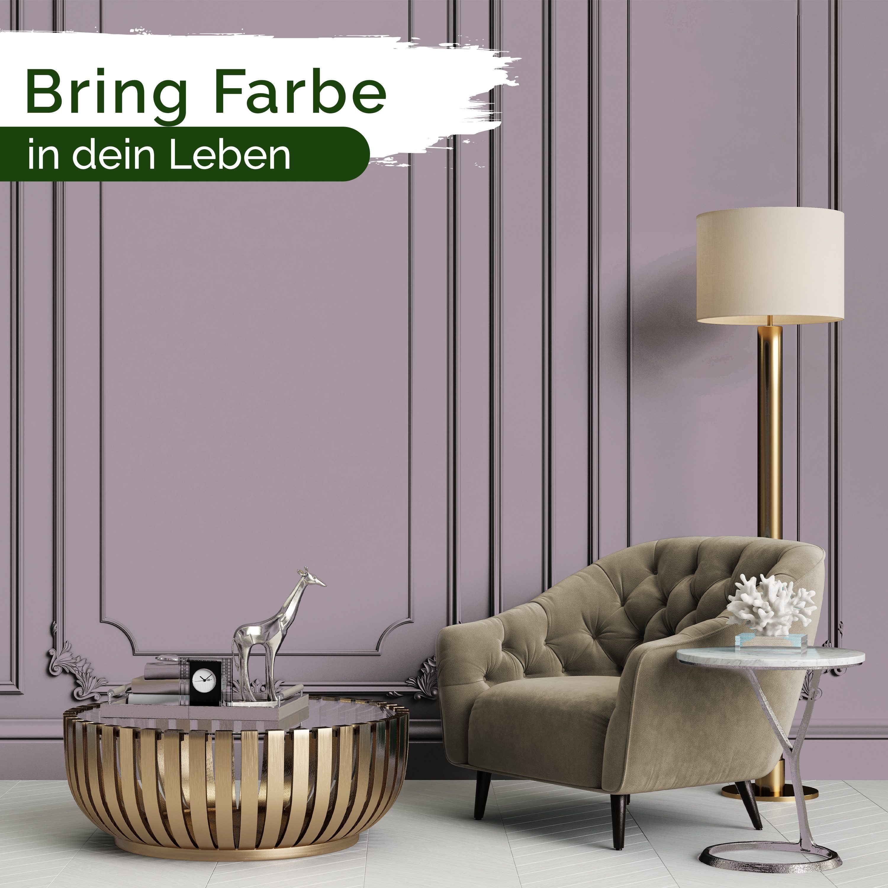 Veluxis Wandfarbe Veluxis® Wandfarbe Universal, Deckkraft-Klasse 1, Streifenfrei, tropfarm & VOC-frei