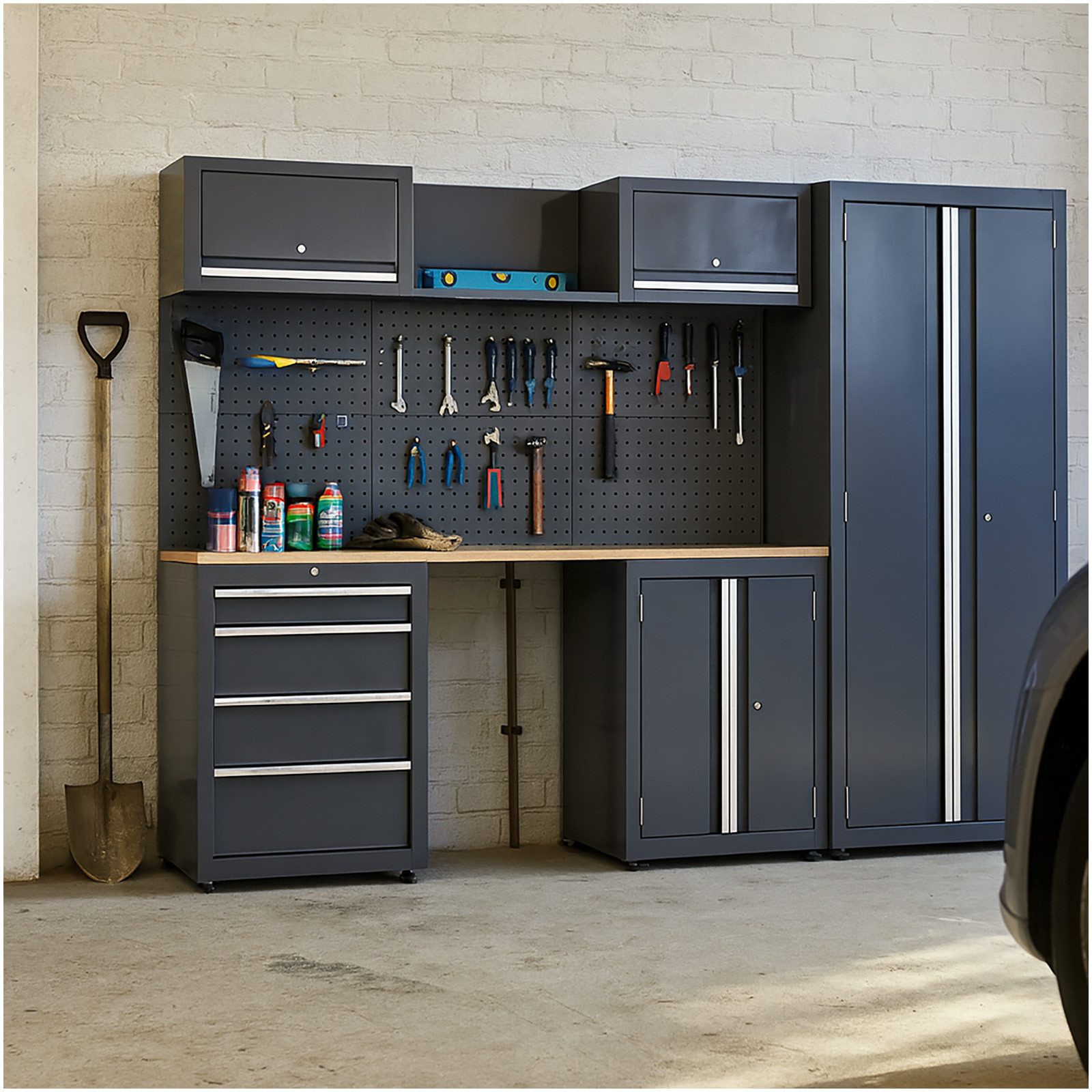 HTI-Living Werkzeugschrank Werkstattwand Havel Grau (Stück, 1-St., 1 Werkst günstig online kaufen